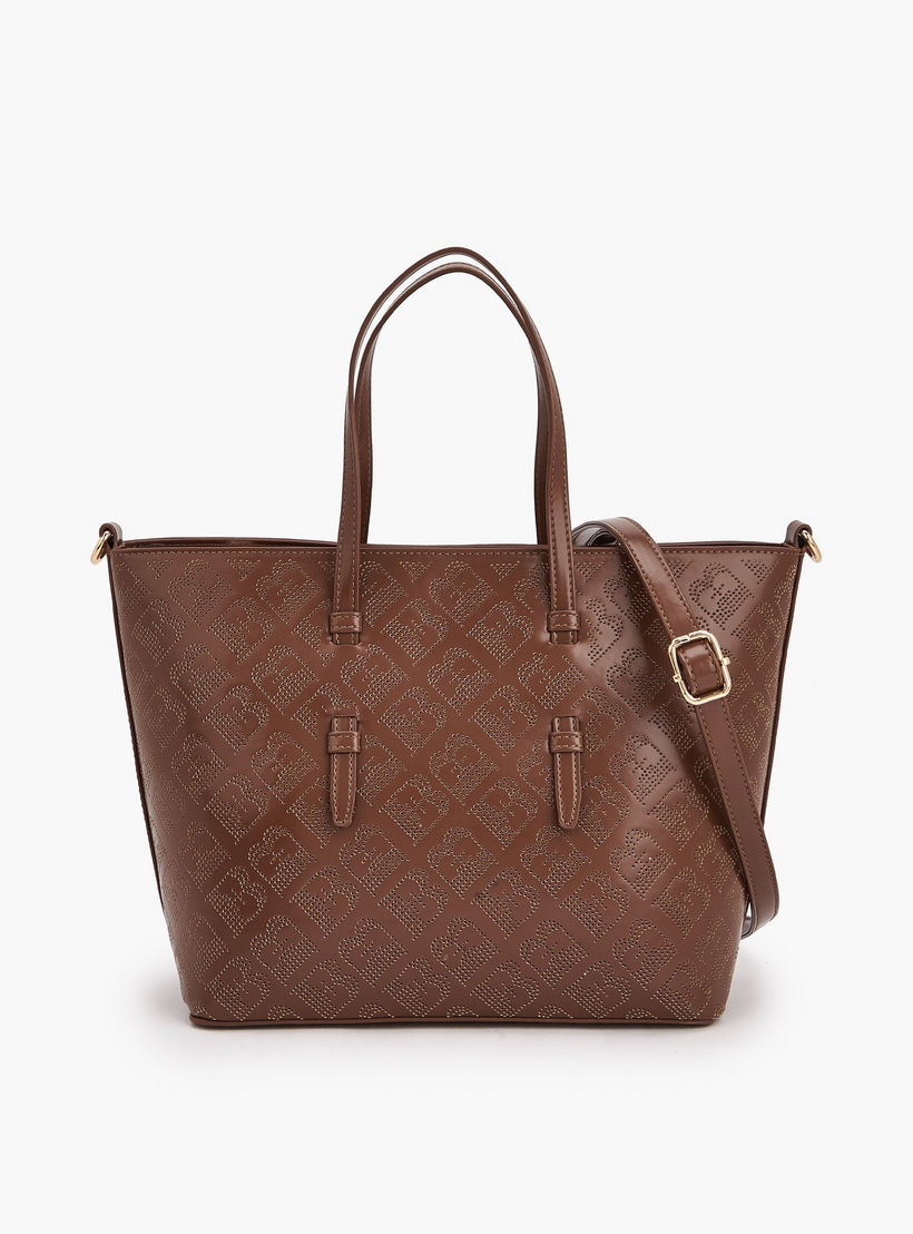 شنطة توتي مفرّغة بالليزر مع حزام كتف قابل للفصل للنساء من فلورا بيلا-women-bagsandwallets-handbags-image-1