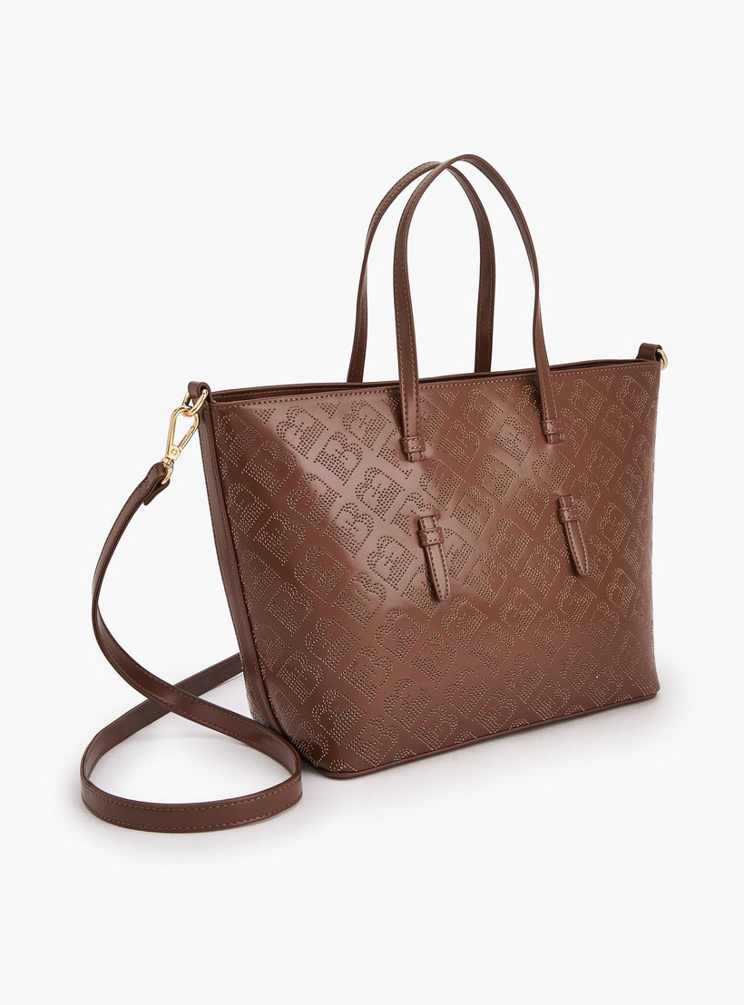 شنطة توتي مفرّغة بالليزر مع حزام كتف قابل للفصل للنساء من فلورا بيلا-women-bagsandwallets-handbags-image-4