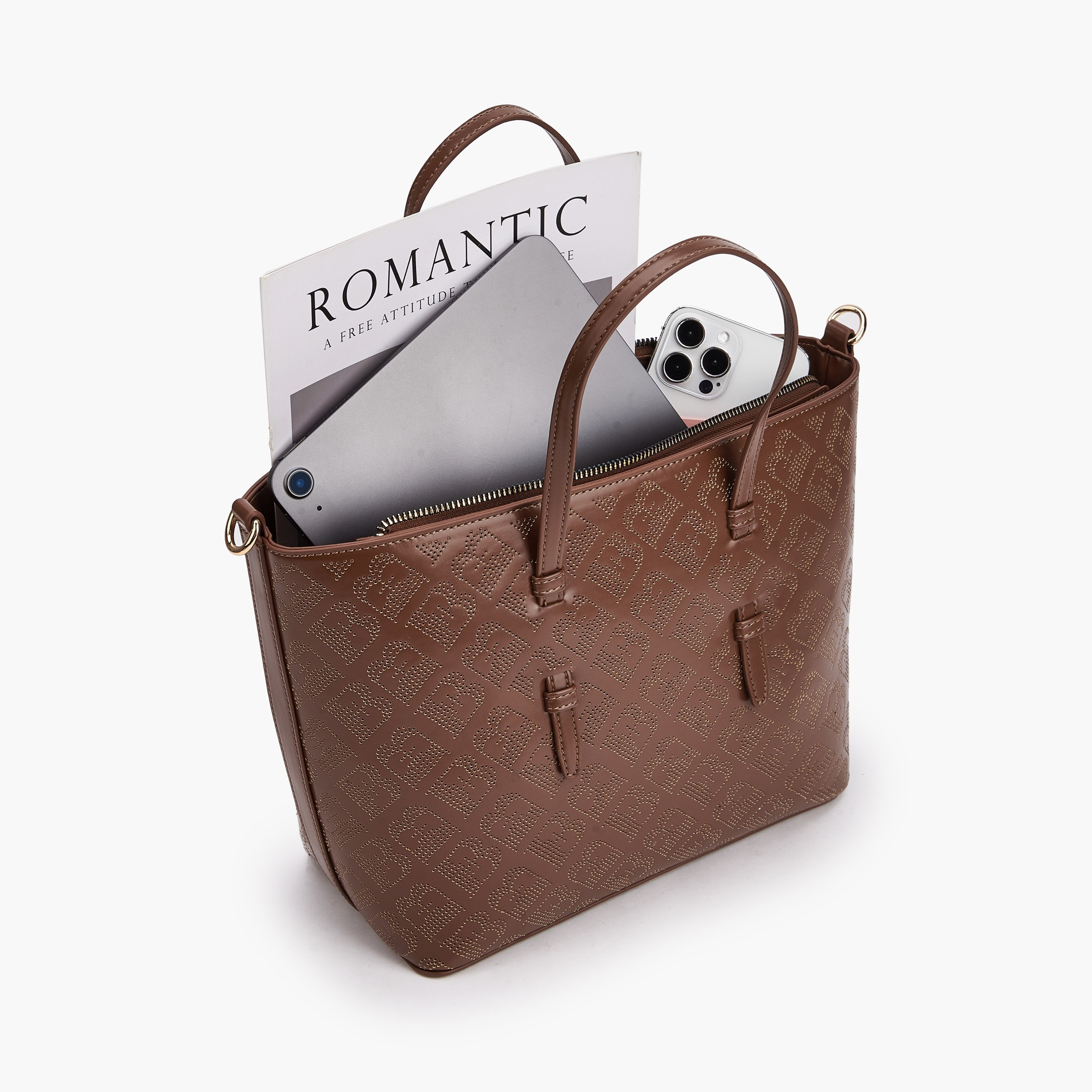 شنطة توتي مفرّغة بالليزر مع حزام كتف قابل للفصل للنساء من فلورا بيلا-women-bagsandwallets-handbags-image-8