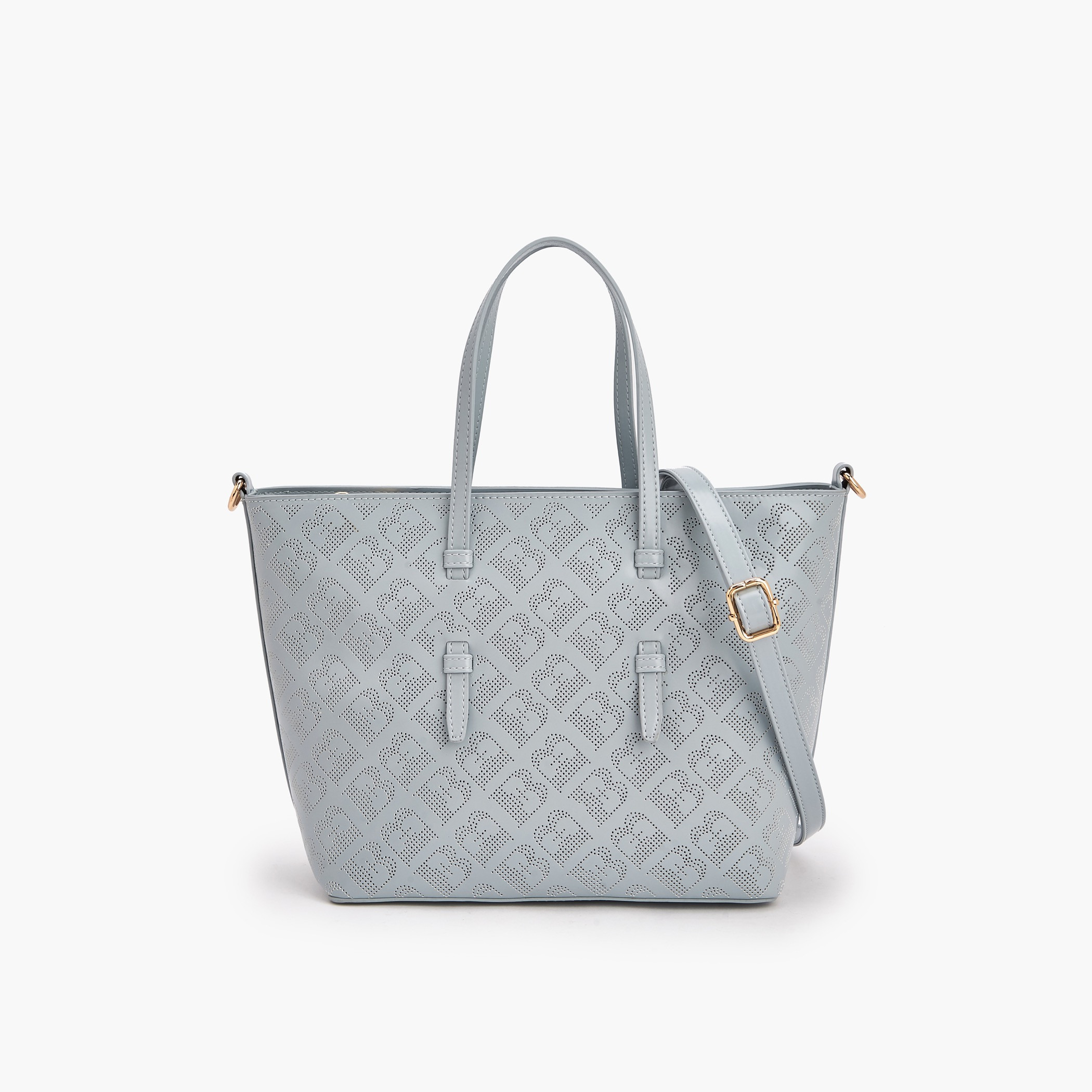Flora Bella Laser Cut Design Tote Bag with Detachable Shoulder Strap-women-bagsandwallets-handbags-image-1
