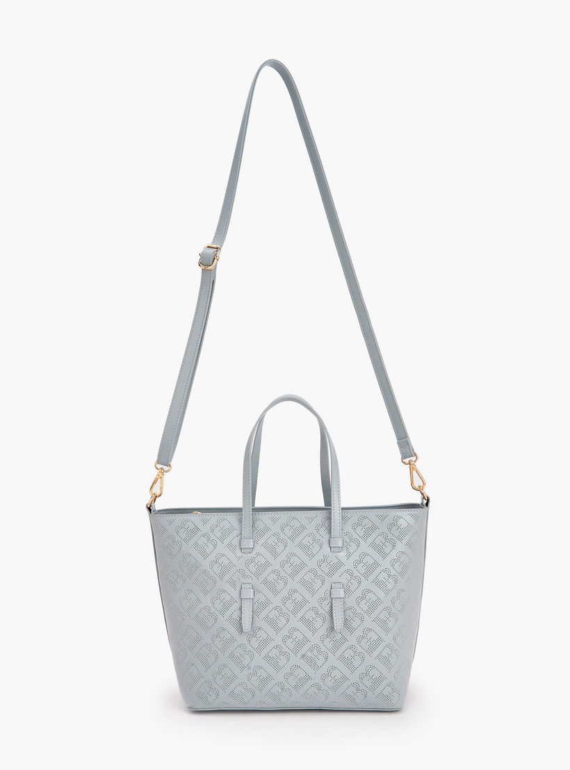 Flora Bella Laser Cut Design Tote Bag with Detachable Shoulder Strap-women-bagsandwallets-handbags-image-3