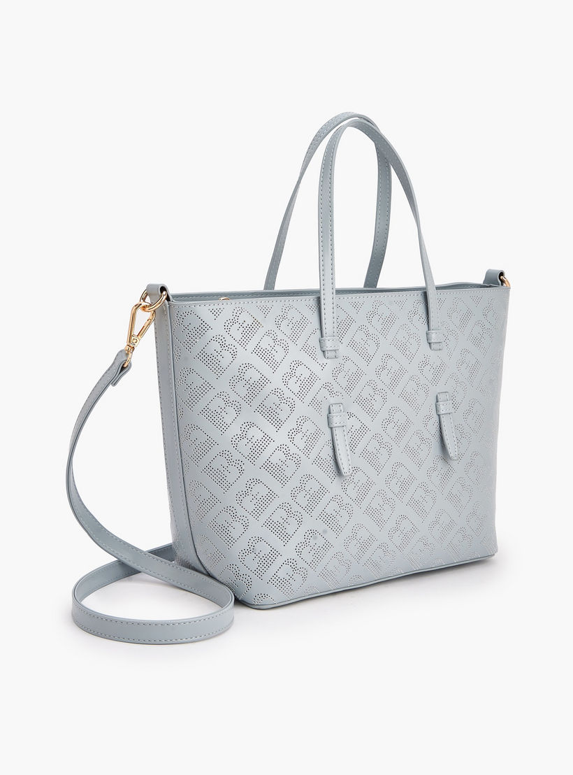 Flora Bella Laser Cut Design Tote Bag with Detachable Shoulder Strap-women-bagsandwallets-handbags-image-4