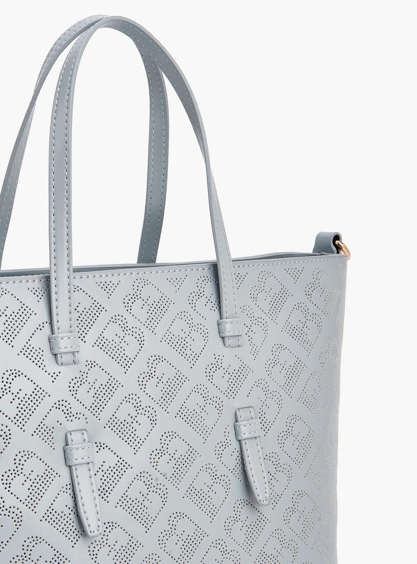 Flora Bella Laser Cut Design Tote Bag with Detachable Shoulder Strap-women-bagsandwallets-handbags-image-5