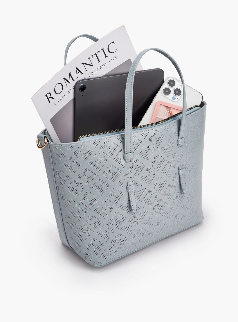Flora Bella Laser Cut Design Tote Bag with Detachable Shoulder Strap-women-bagsandwallets-handbags-image-8