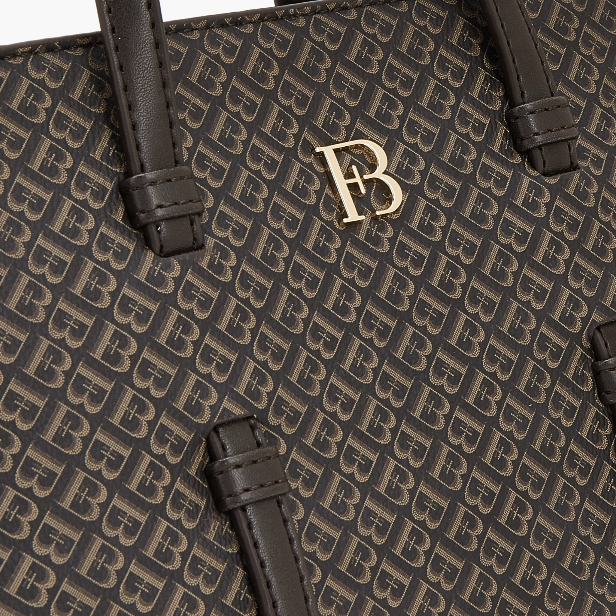 شنطة توت بطبعة مونوغرام وحزام قابل للفصل من فلورا بيلا-women-bagsandwallets-handbags-image-4