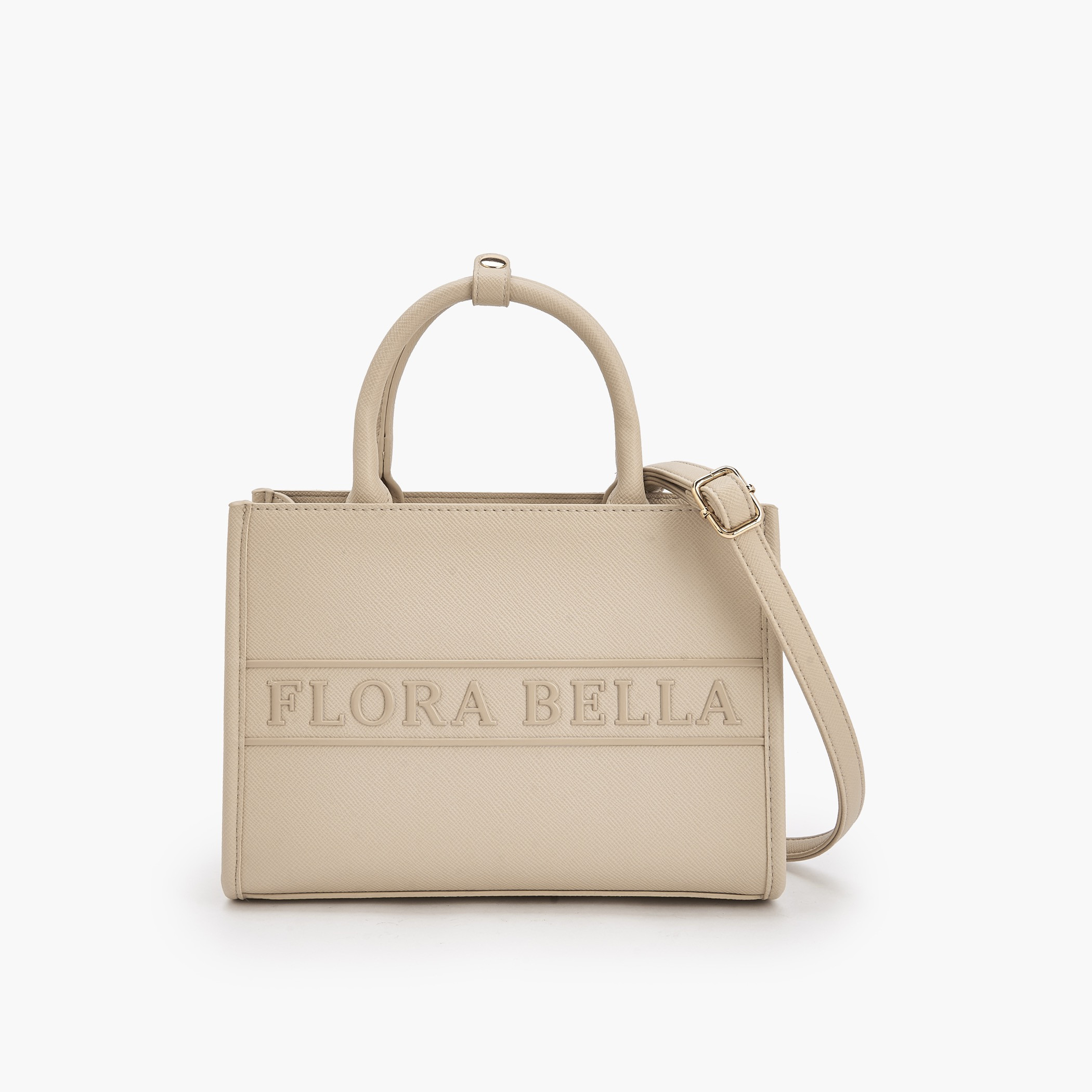شنطة توتي بشعار منقوش مع حزام قابل للفصل من فلورا بيلا-women-bagsandwallets-handbags-image-1