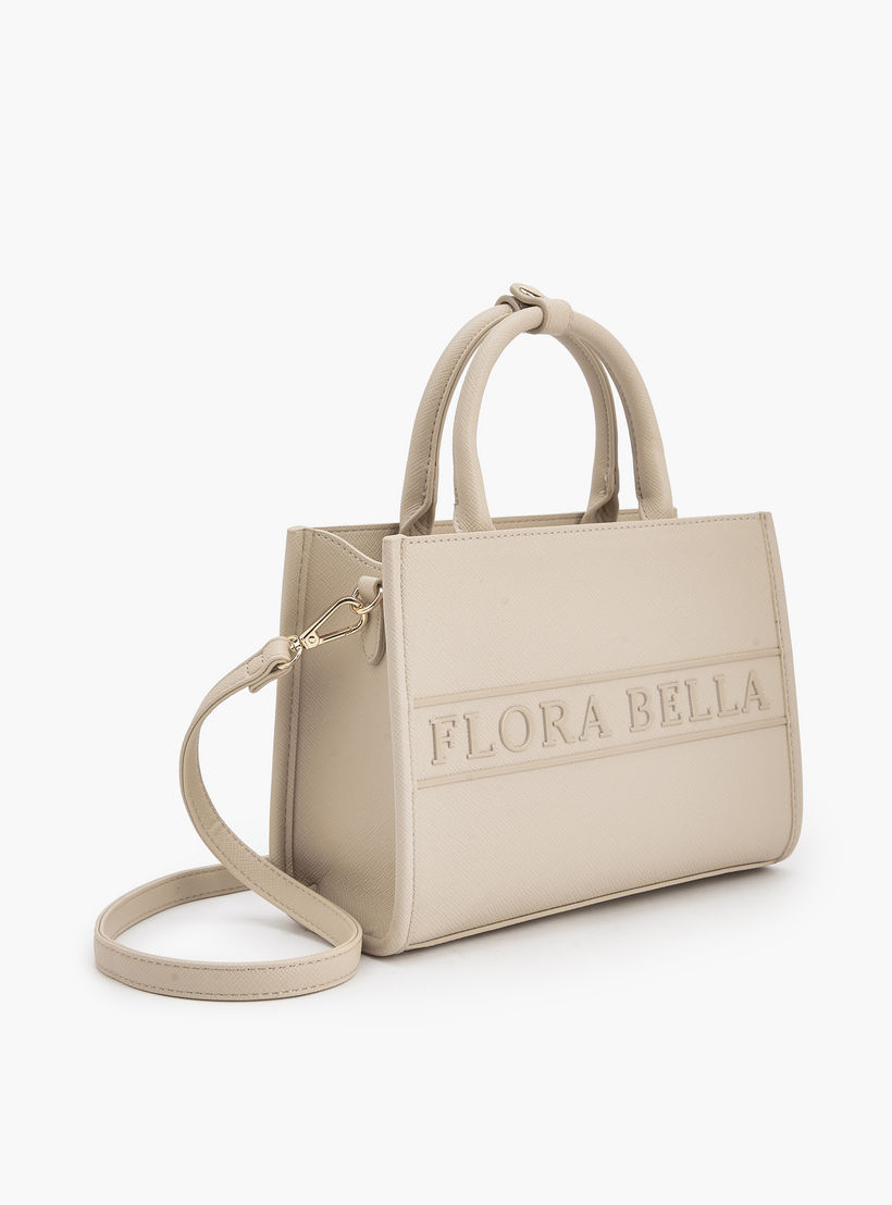 شنطة توتي بشعار منقوش مع حزام قابل للفصل من فلورا بيلا-women-bagsandwallets-handbags-image-4