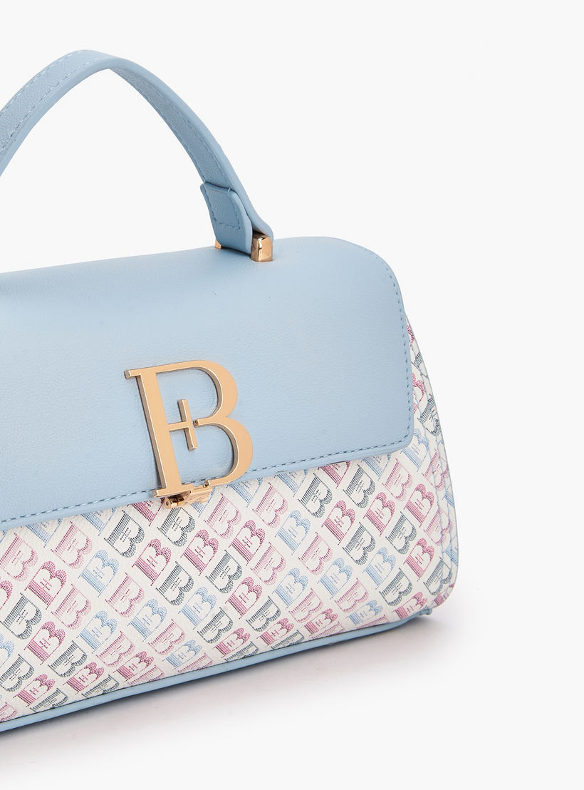شنطة ساتشل بطبعات مونوجرام وحزام قابل للفصل من فلورا بيلا-women-bagsandwallets-handbags-image-6