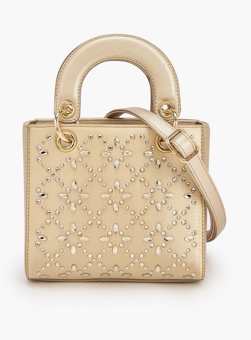 شنطة ساتشيل مزينة بحزام قابل للفصل من فلورا بيلا-women-bagsandwallets-handbags-image-1