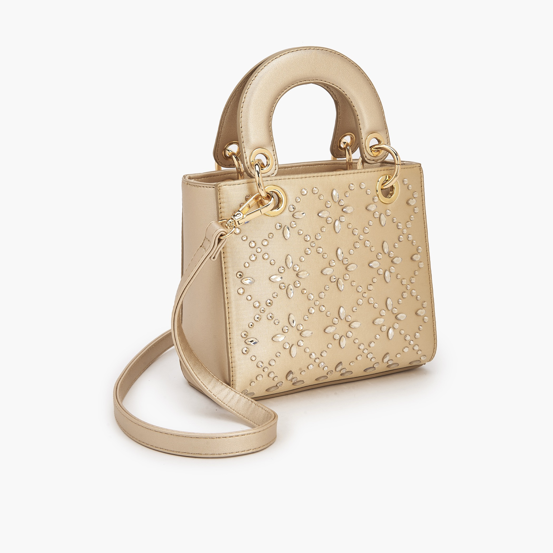 شنطة ساتشيل مزينة بحزام قابل للفصل من فلورا بيلا-women-bagsandwallets-handbags-image-5