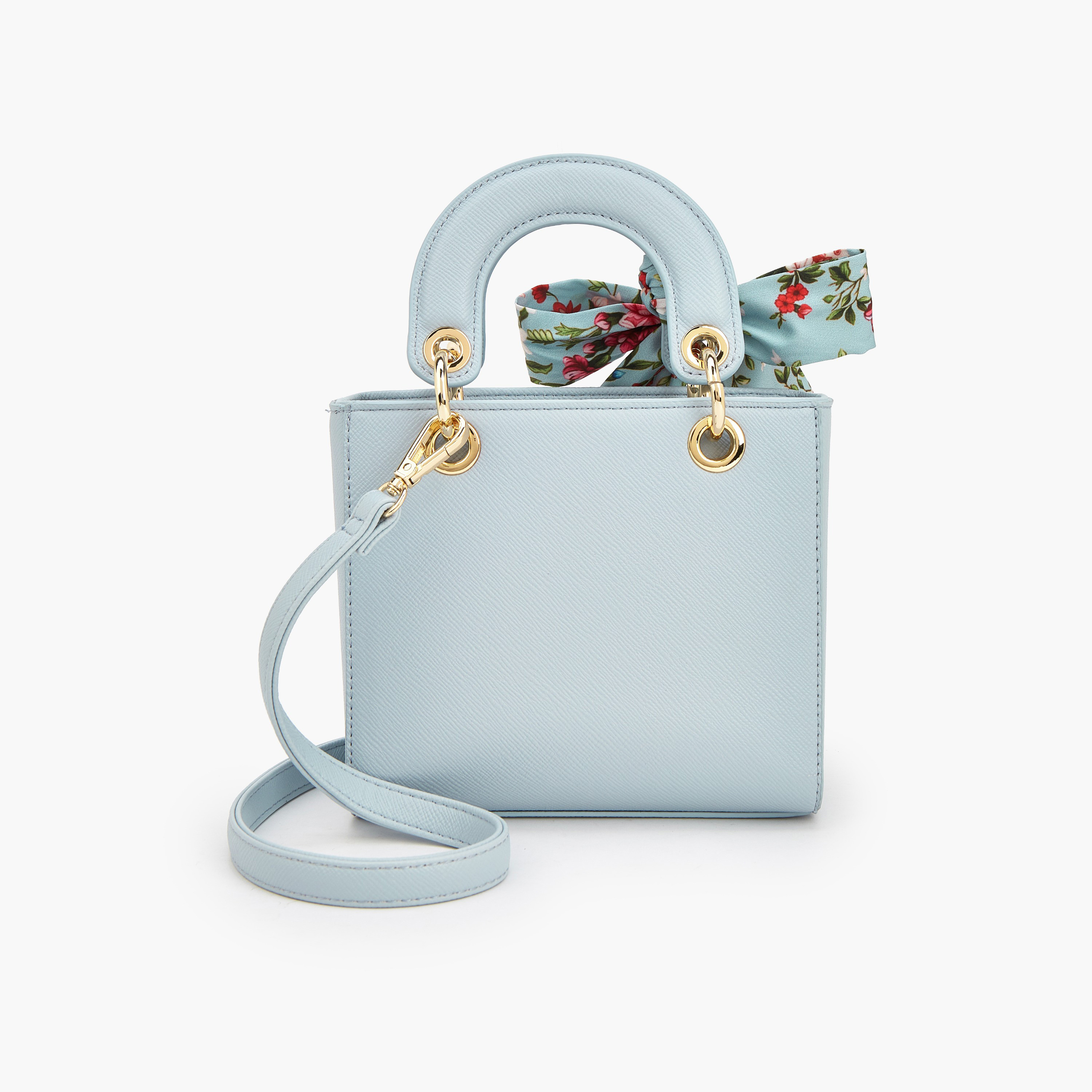 شنطة ساتشيل بارزة الملمس بوشاح بطبعات من فلورا بيلا-women-bagsandwallets-handbags-image-6