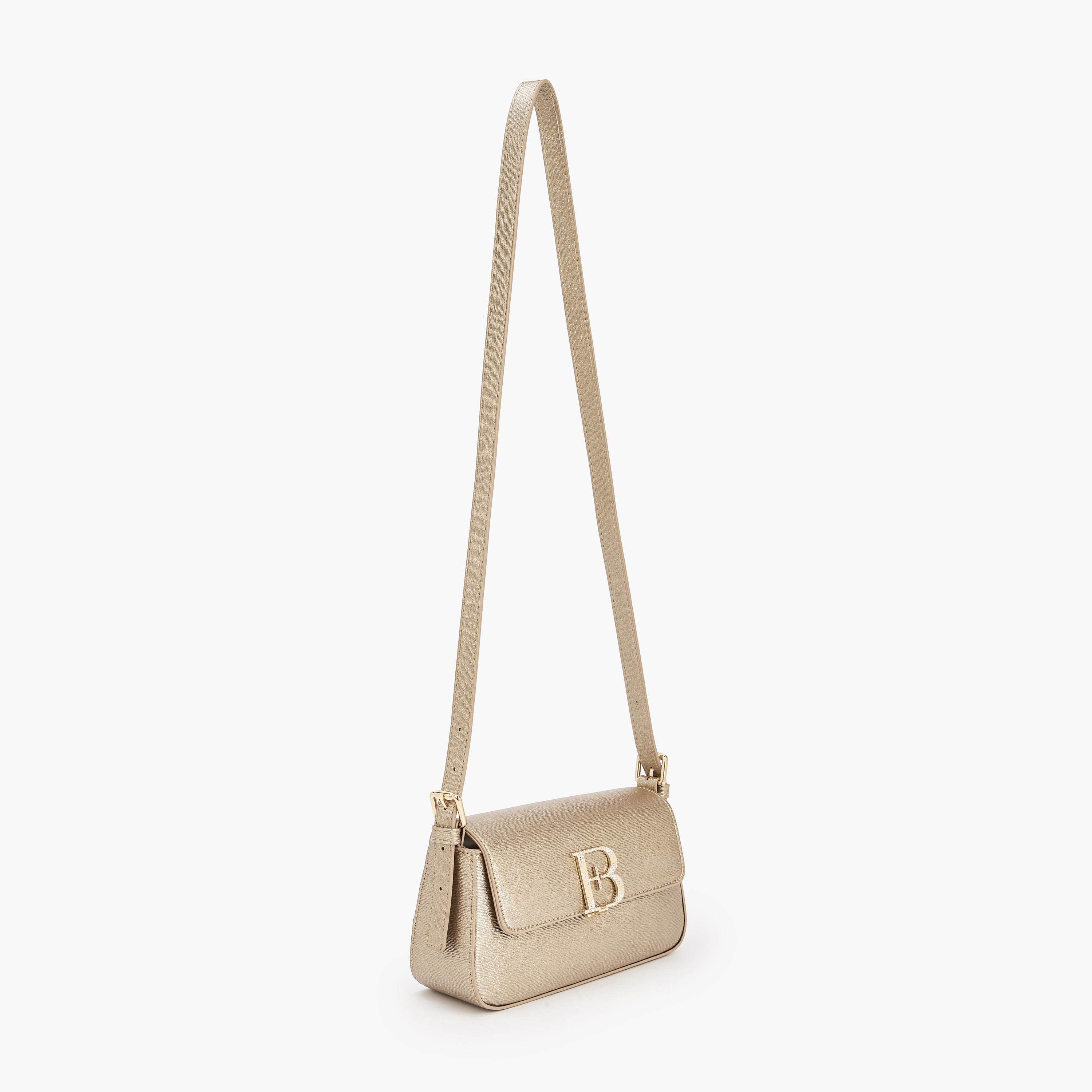 شنطة كروس بودي مزينة بشعار مع حزام قابل للتعديل للنساء من فلورا بيلا-women-bagsandwallets-handbags-image-3