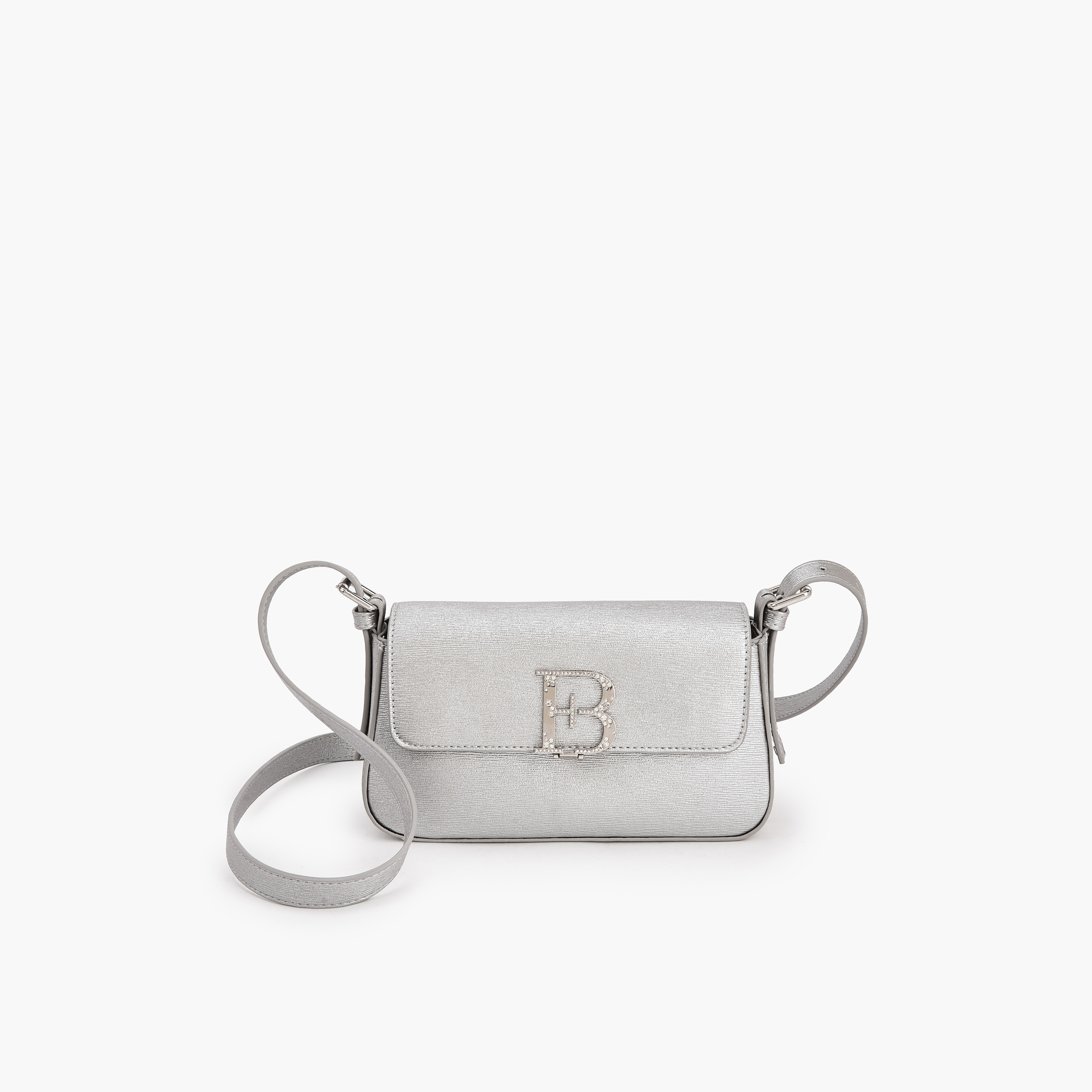 شنطة كروس بودي مزينة بشعار مع حزام قابل للتعديل للنساء من فلورا بيلا-women-bagsandwallets-handbags-image-1