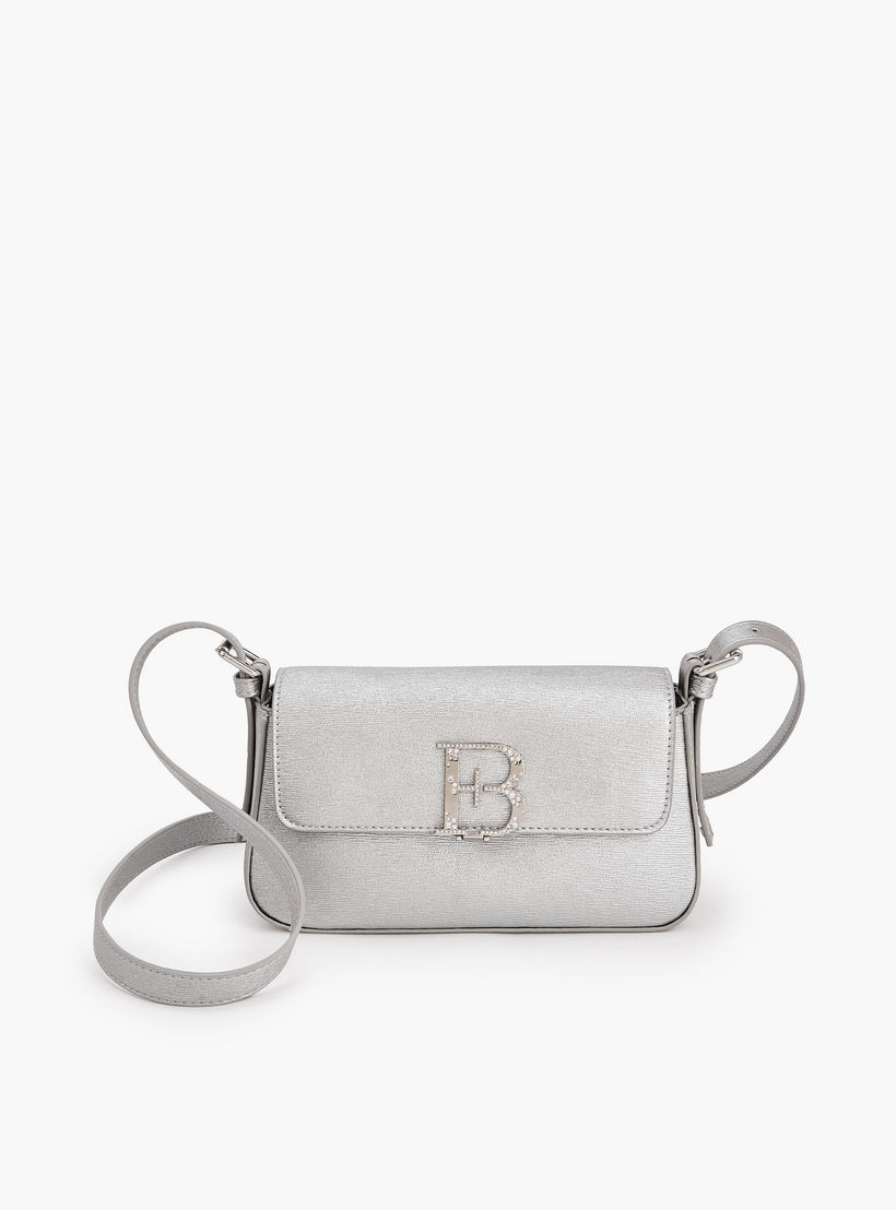 شنطة كروس بودي مزينة بشعار مع حزام قابل للتعديل للنساء من فلورا بيلا-women-bagsandwallets-handbags-image-1