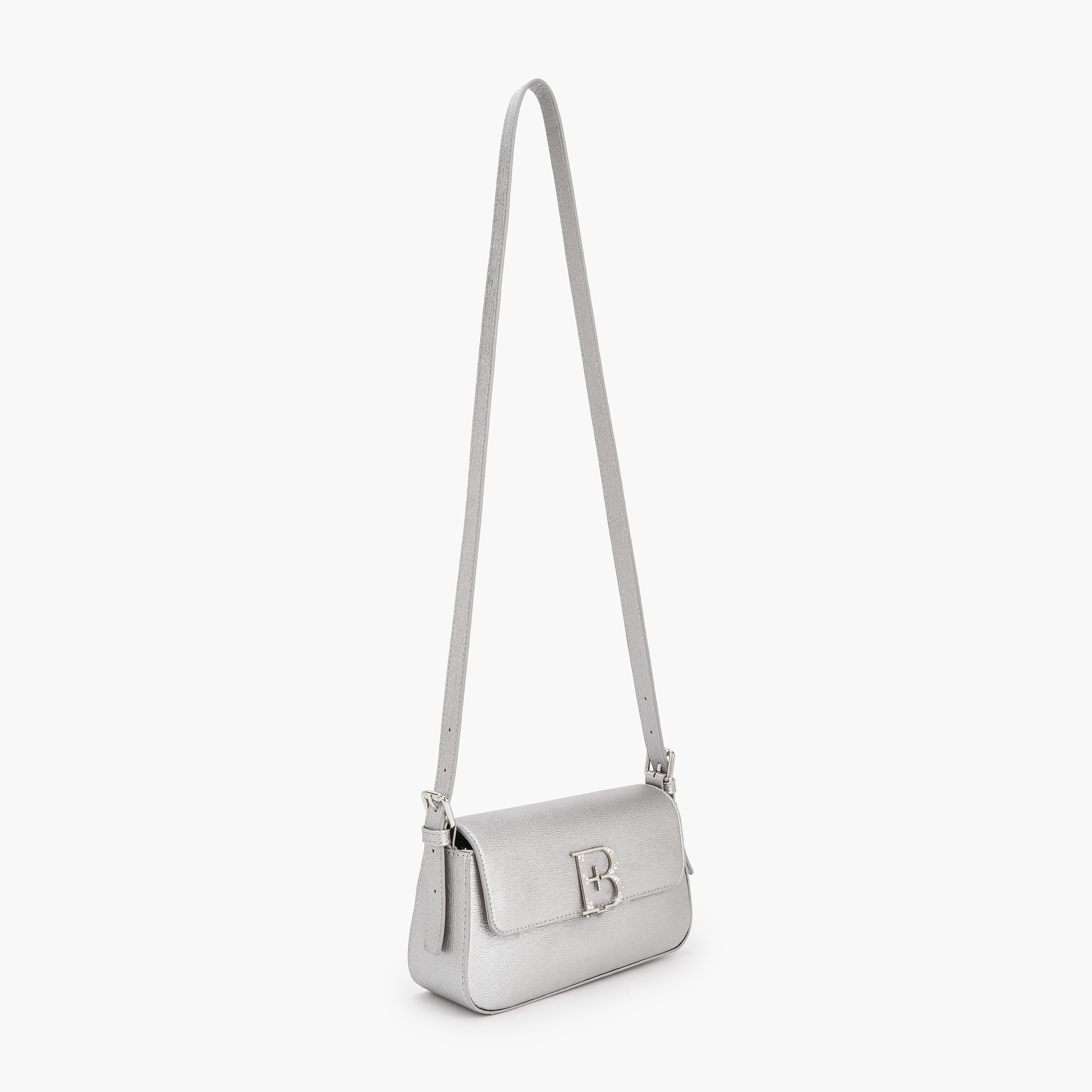 شنطة كروس بودي مزينة بشعار مع حزام قابل للتعديل للنساء من فلورا بيلا-women-bagsandwallets-handbags-image-3
