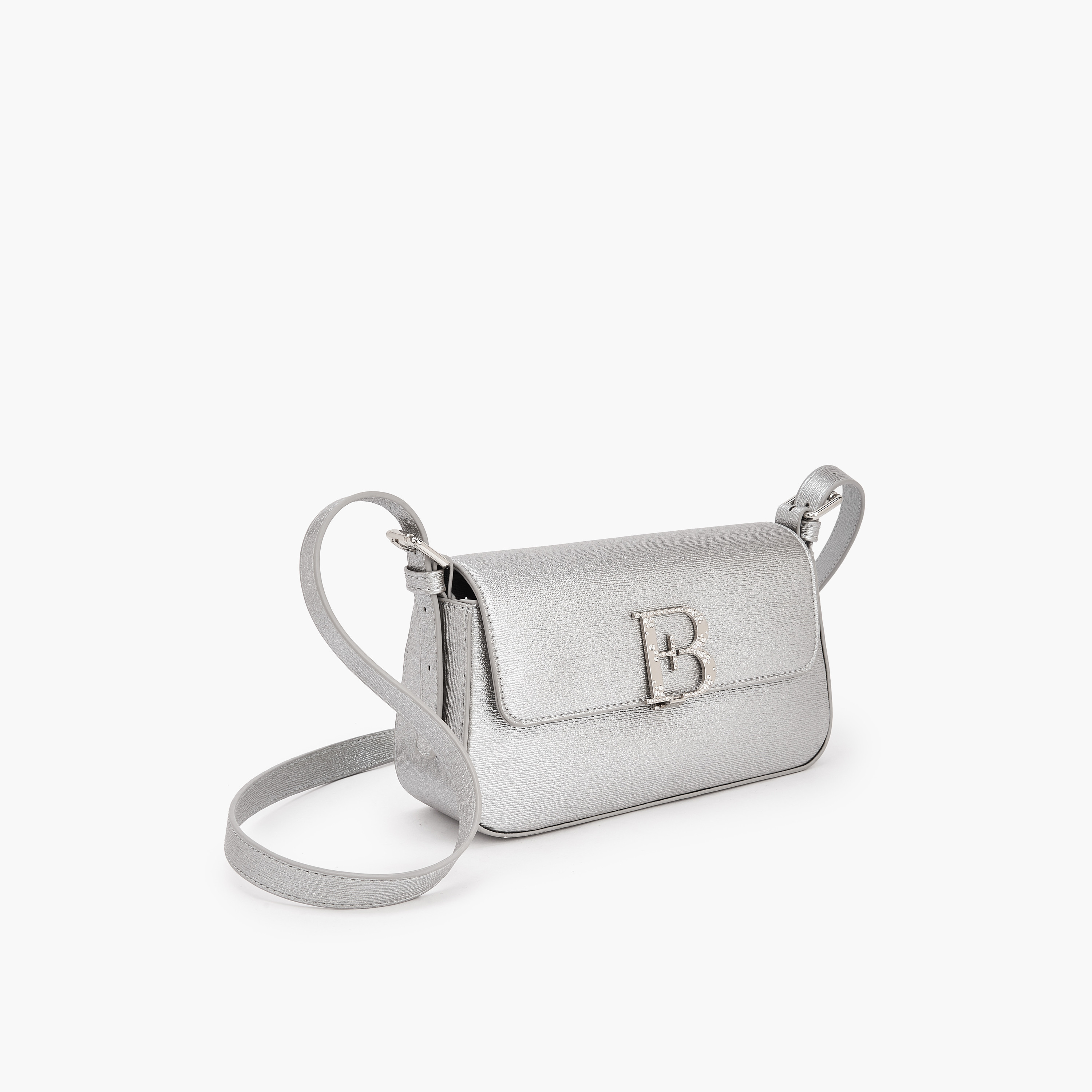 شنطة كروس بودي مزينة بشعار مع حزام قابل للتعديل للنساء من فلورا بيلا-women-bagsandwallets-handbags-image-4