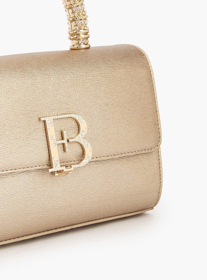 Floral Bella Logo Embellished Satchel Bag with Detachable Strap-women-bagsandwallets-handbags-image-6