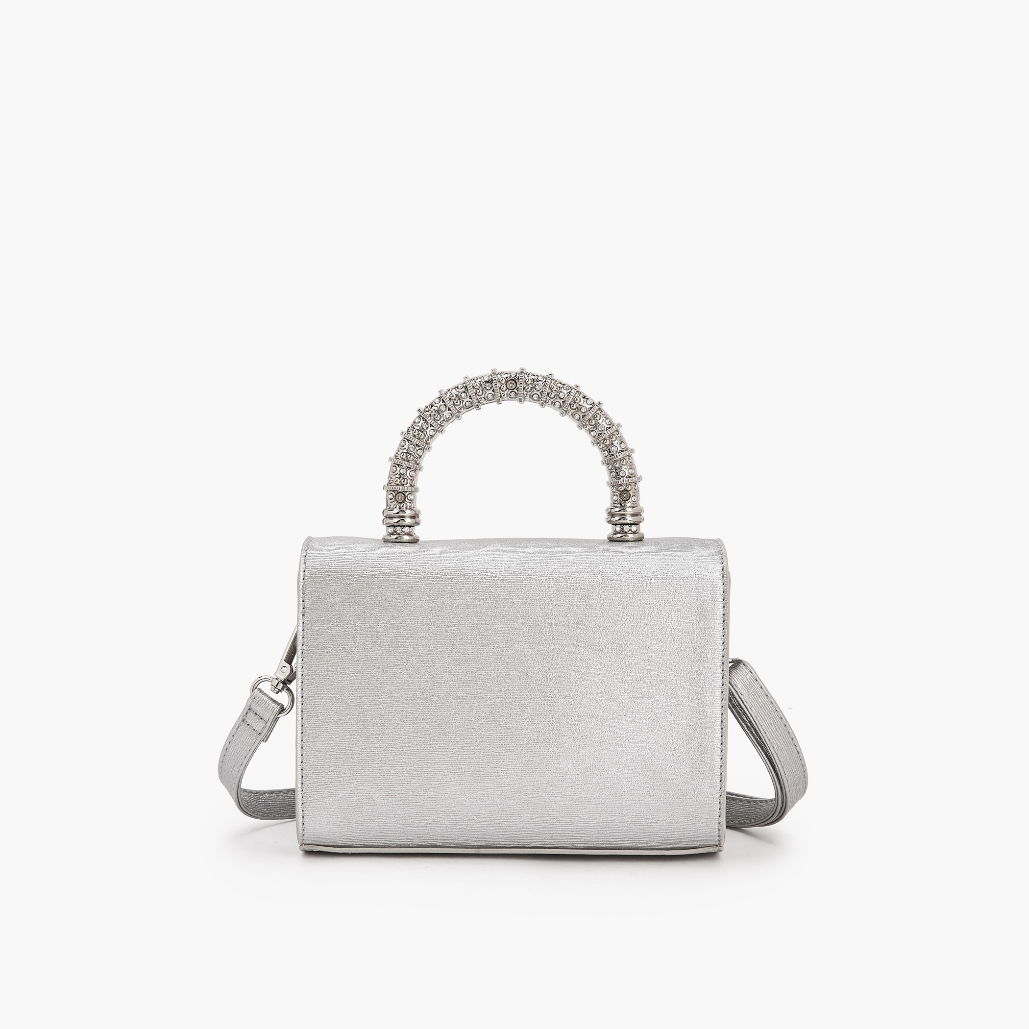 Floral Bella Logo Embellished Satchel Bag with Detachable Strap-women-bagsandwallets-handbags-image-5