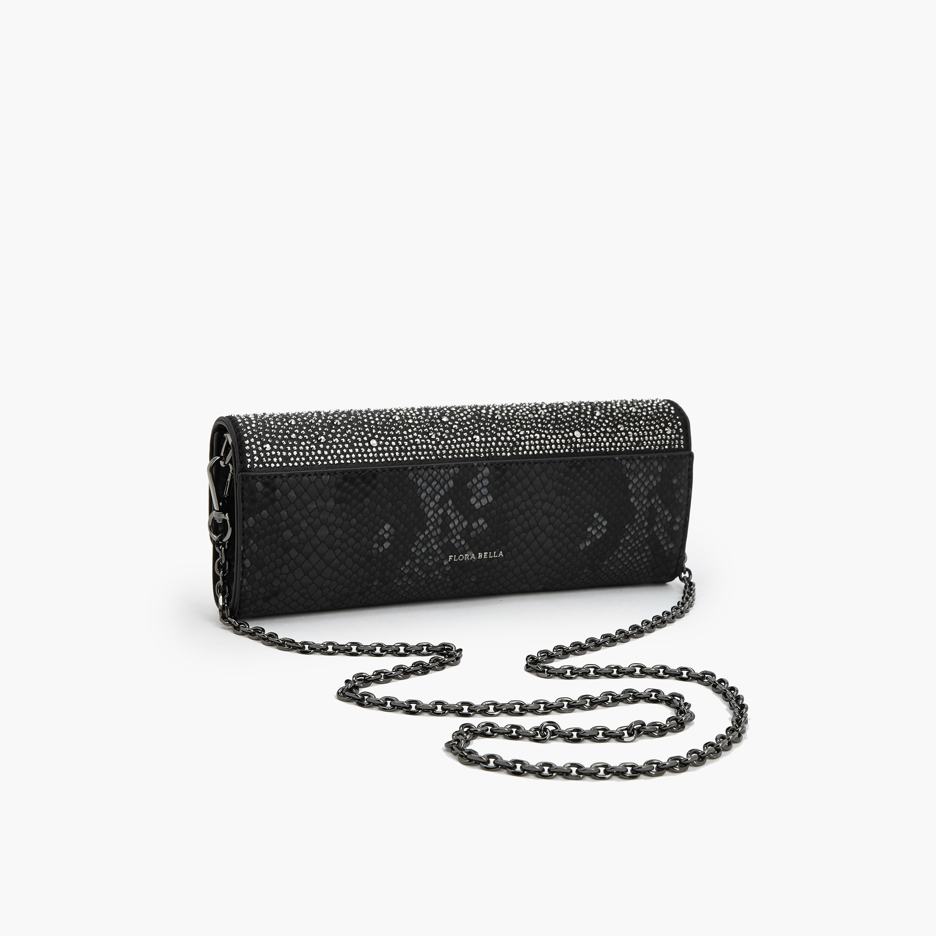 Flora Bella Embellished Clutch with Chain Strap-women-bagsandwallets-handbags-image-6