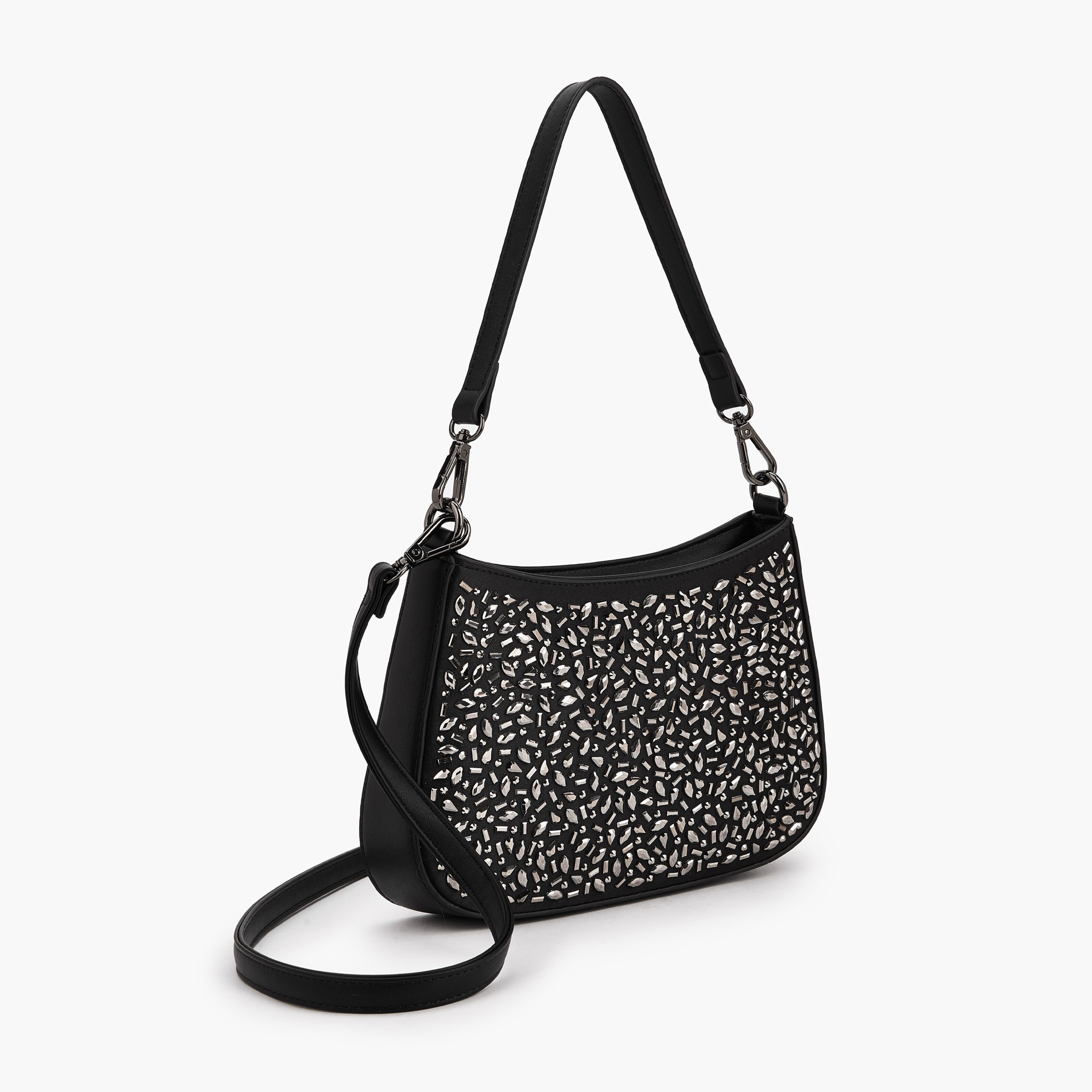 Flora Bella Embellished Shoulder Bag with Zip Closure-women-bagsandwallets-handbags-image-4