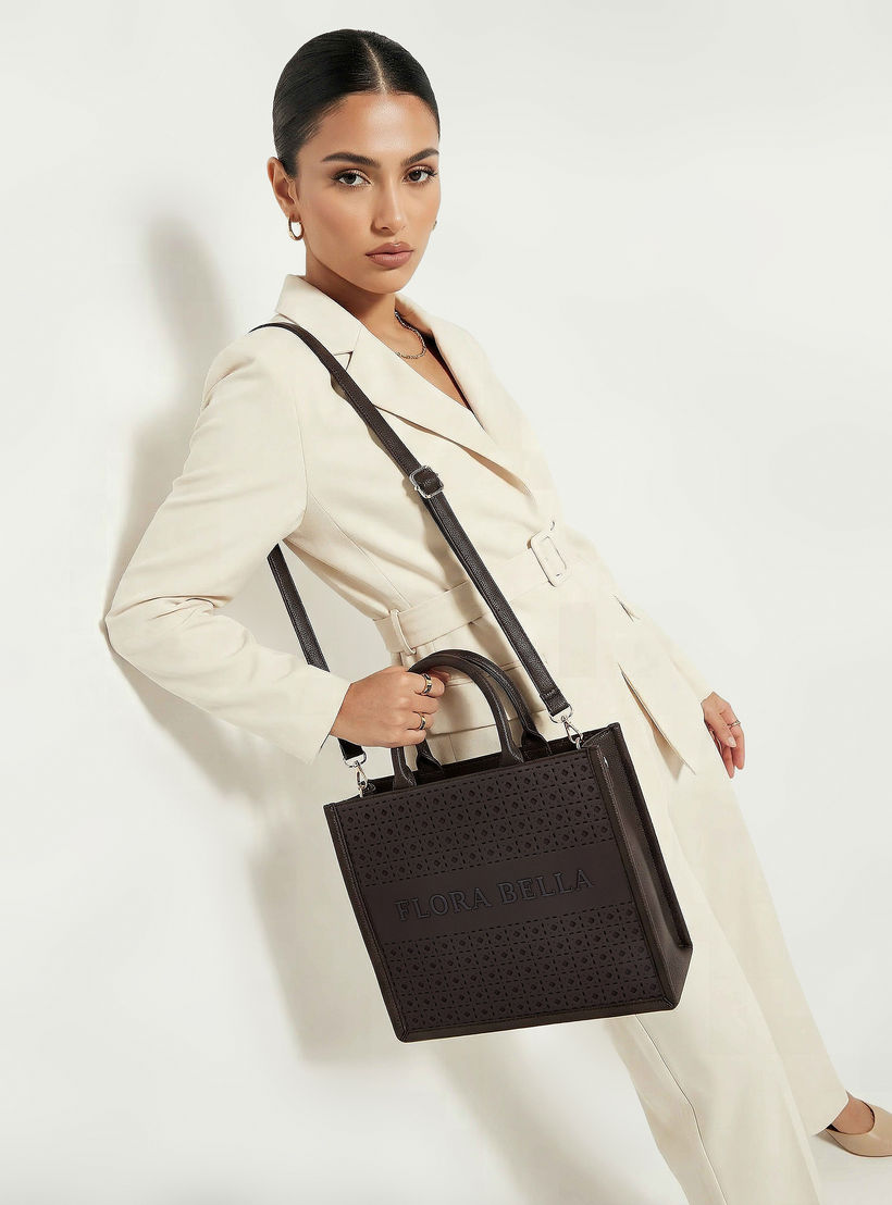 شنطة توتي بتصاميم مفرغة بالليزر وحزام قابل للفصل من فلورا بيلا-women-bagsandwallets-handbags-image-8