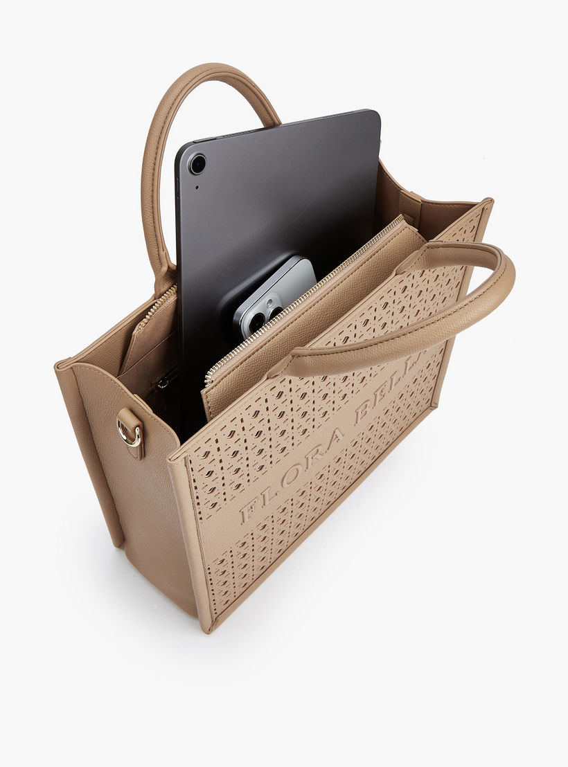 شنطة توتي بتصاميم مفرغة بالليزر وحزام قابل للفصل من فلورا بيلا-women-bagsandwallets-handbags-image-8