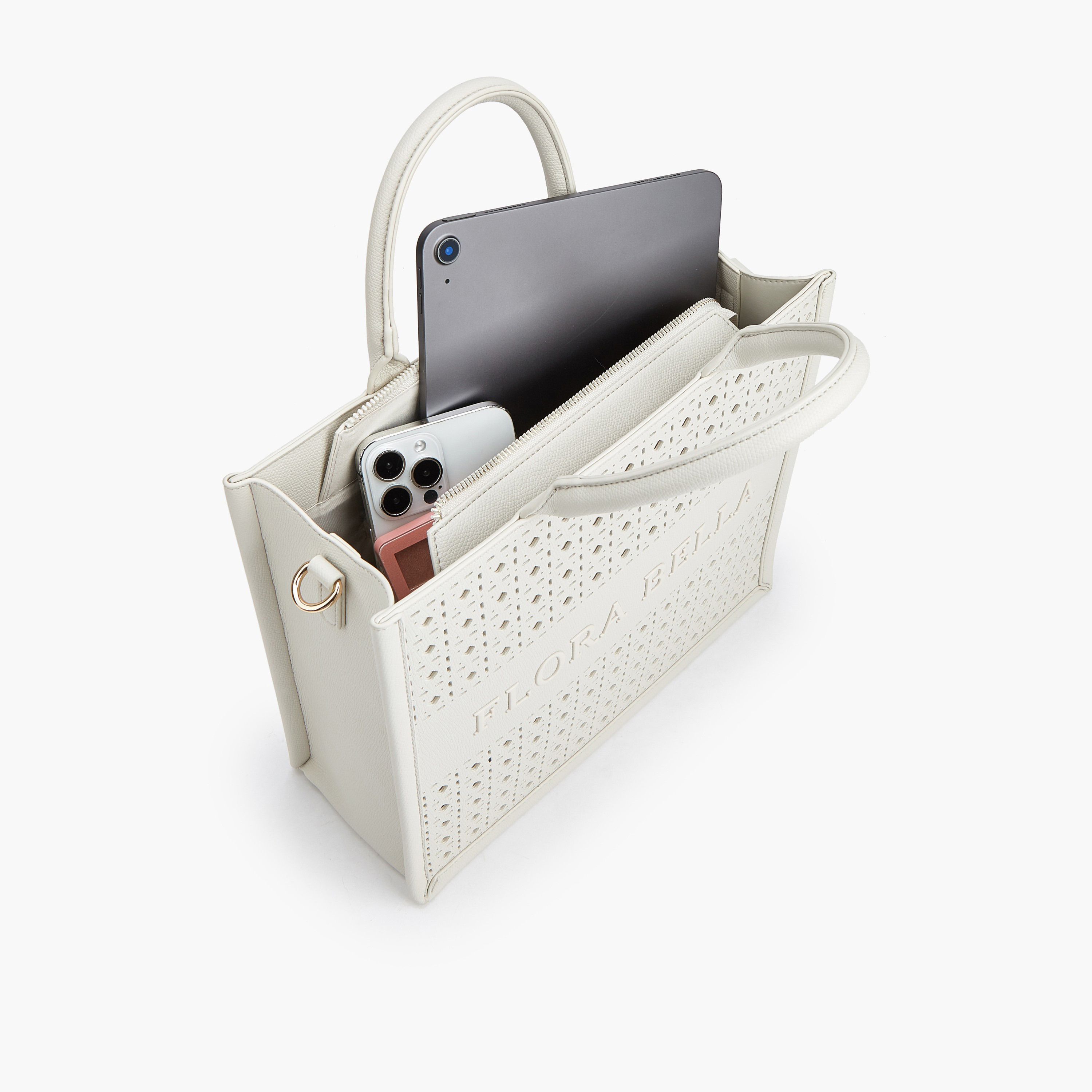 شنطة توتي بتصاميم مفرغة بالليزر وحزام قابل للفصل من فلورا بيلا-women-bagsandwallets-handbags-image-9