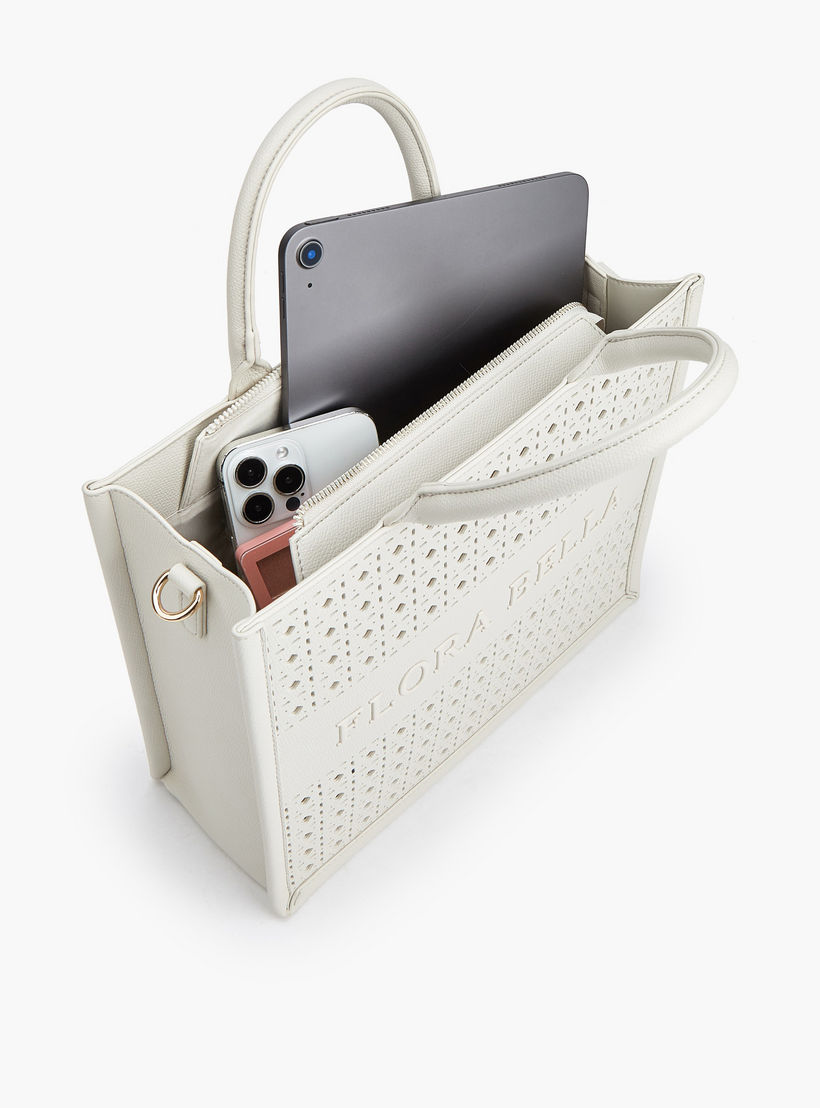 شنطة توتي بتصاميم مفرغة بالليزر وحزام قابل للفصل من فلورا بيلا-women-bagsandwallets-handbags-image-9