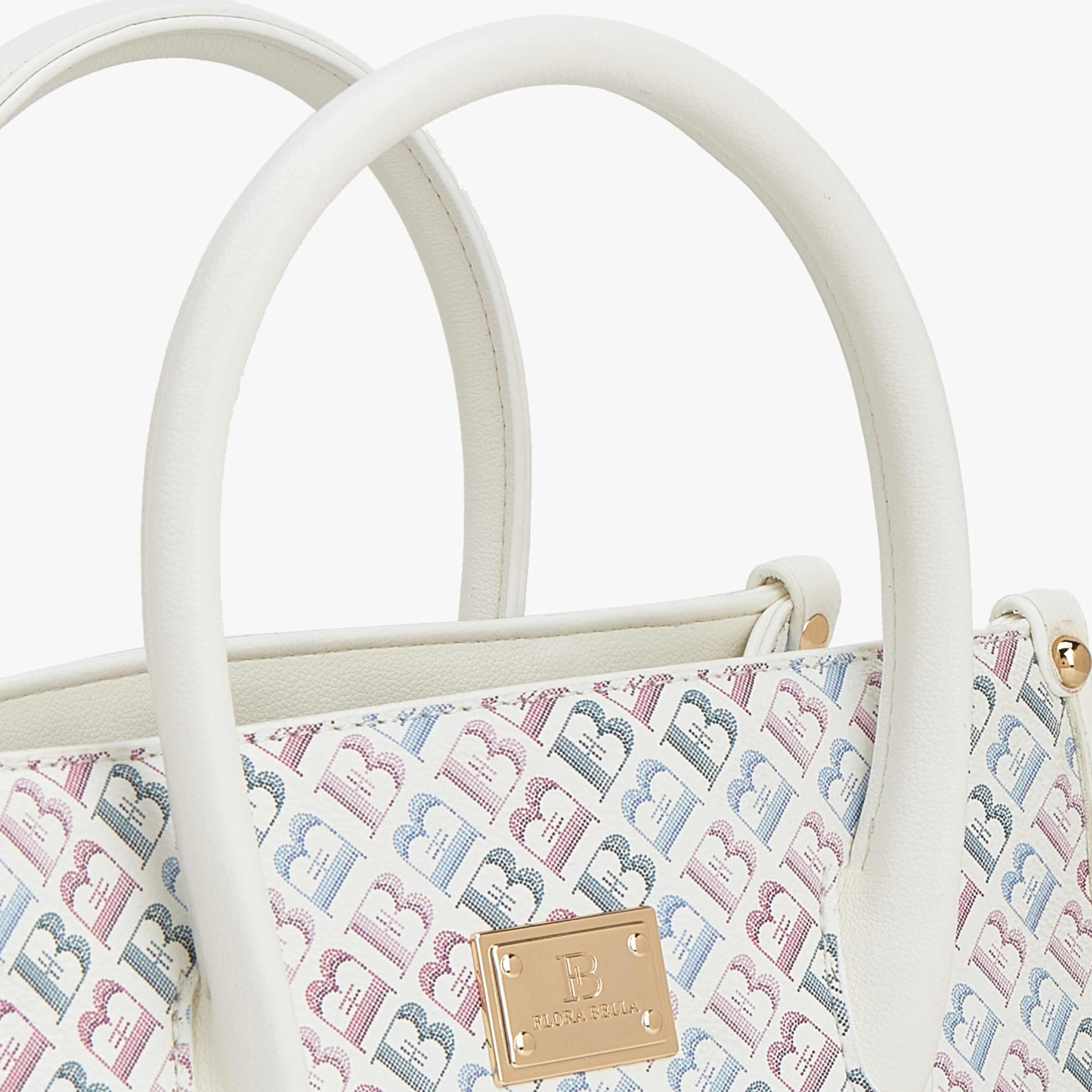 شنطة ساتشيل بحزام قابل للفصل وطبعات مونوجرام من فلورا بيلا-women-bagsandwallets-handbags-image-5