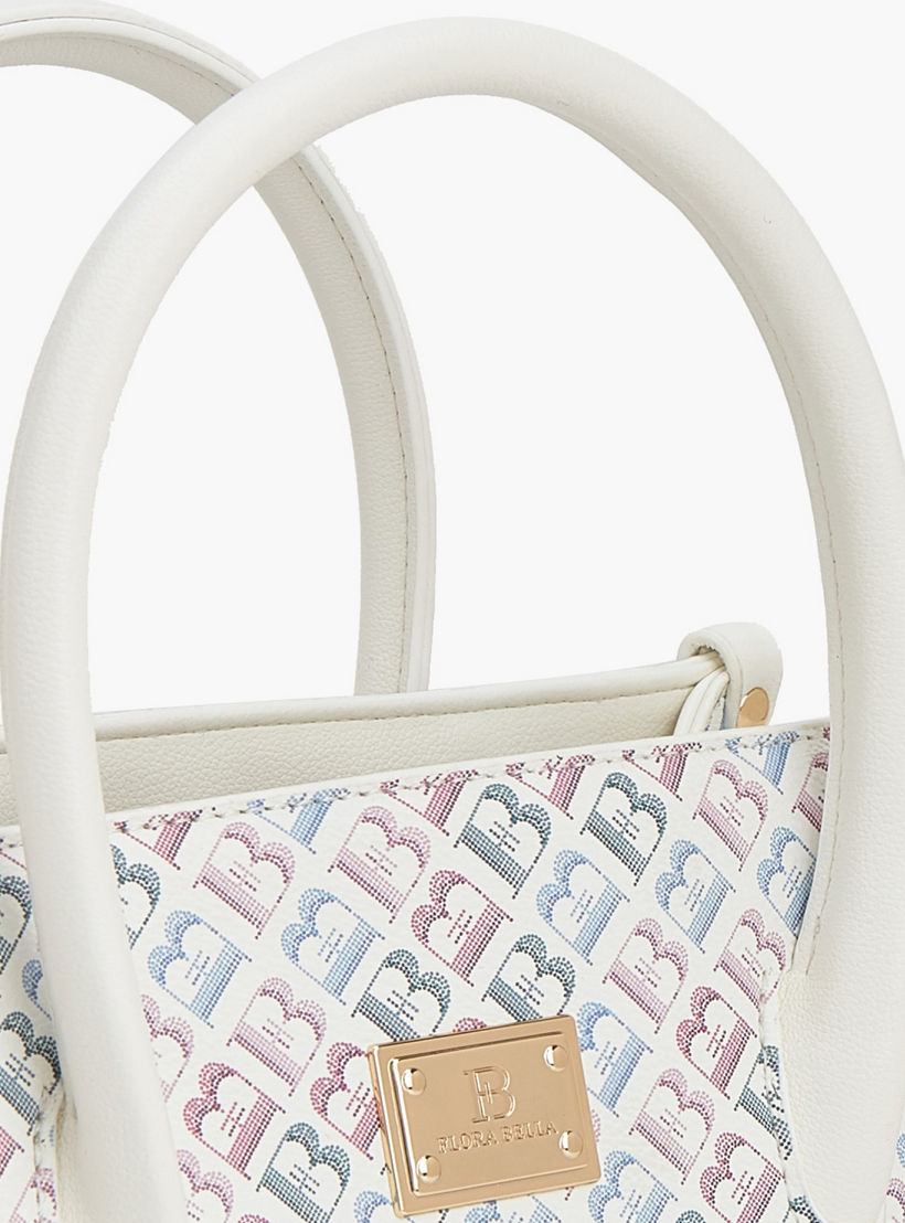 شنطة ساتشيل بحزام قابل للفصل وطبعات مونوجرام من فلورا بيلا-women-bagsandwallets-handbags-image-5