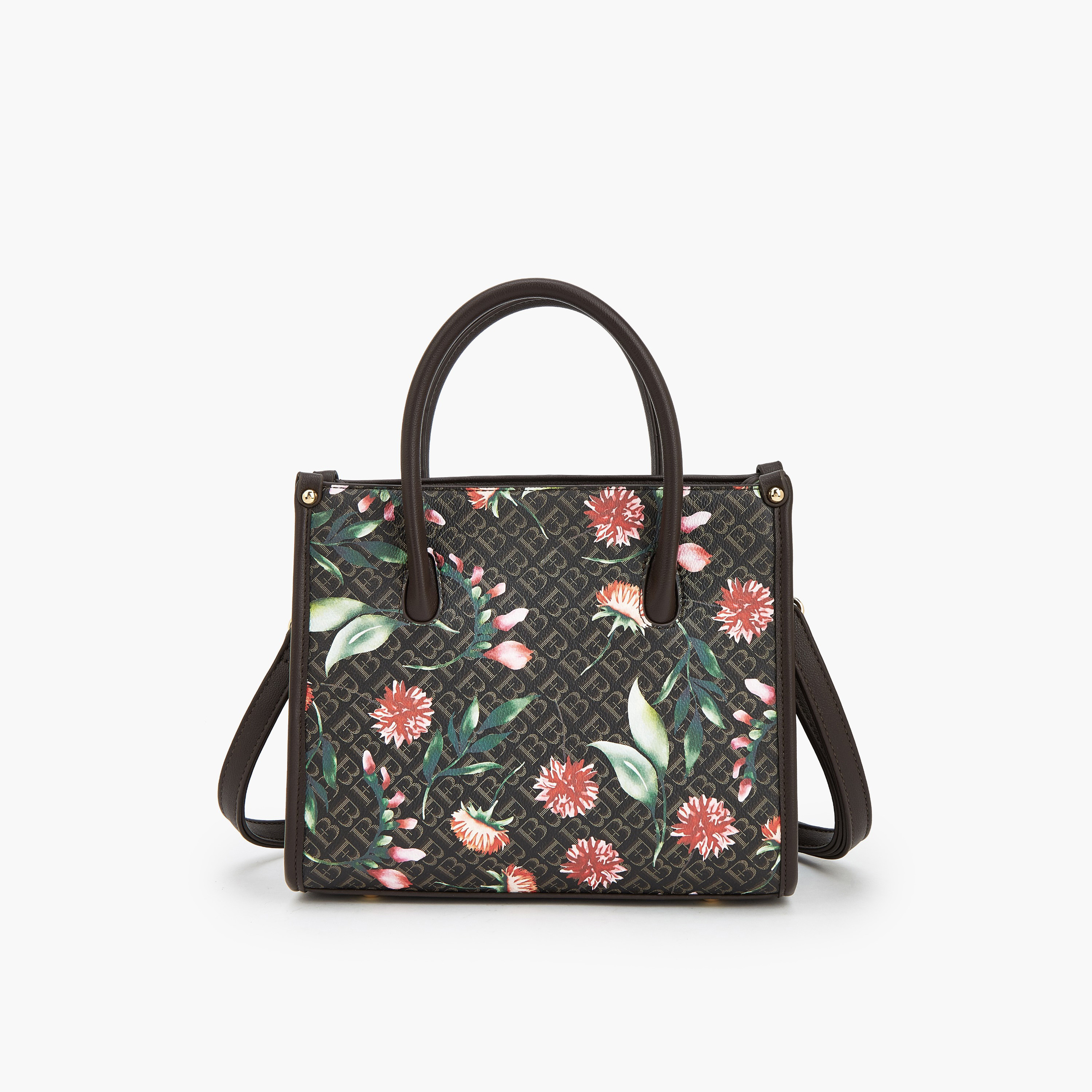 شنطة ساتشيل بطبعات مونوجرام وبحزام قابل للفصل من فلورا بيلا-women-bagsandwallets-handbags-image-6