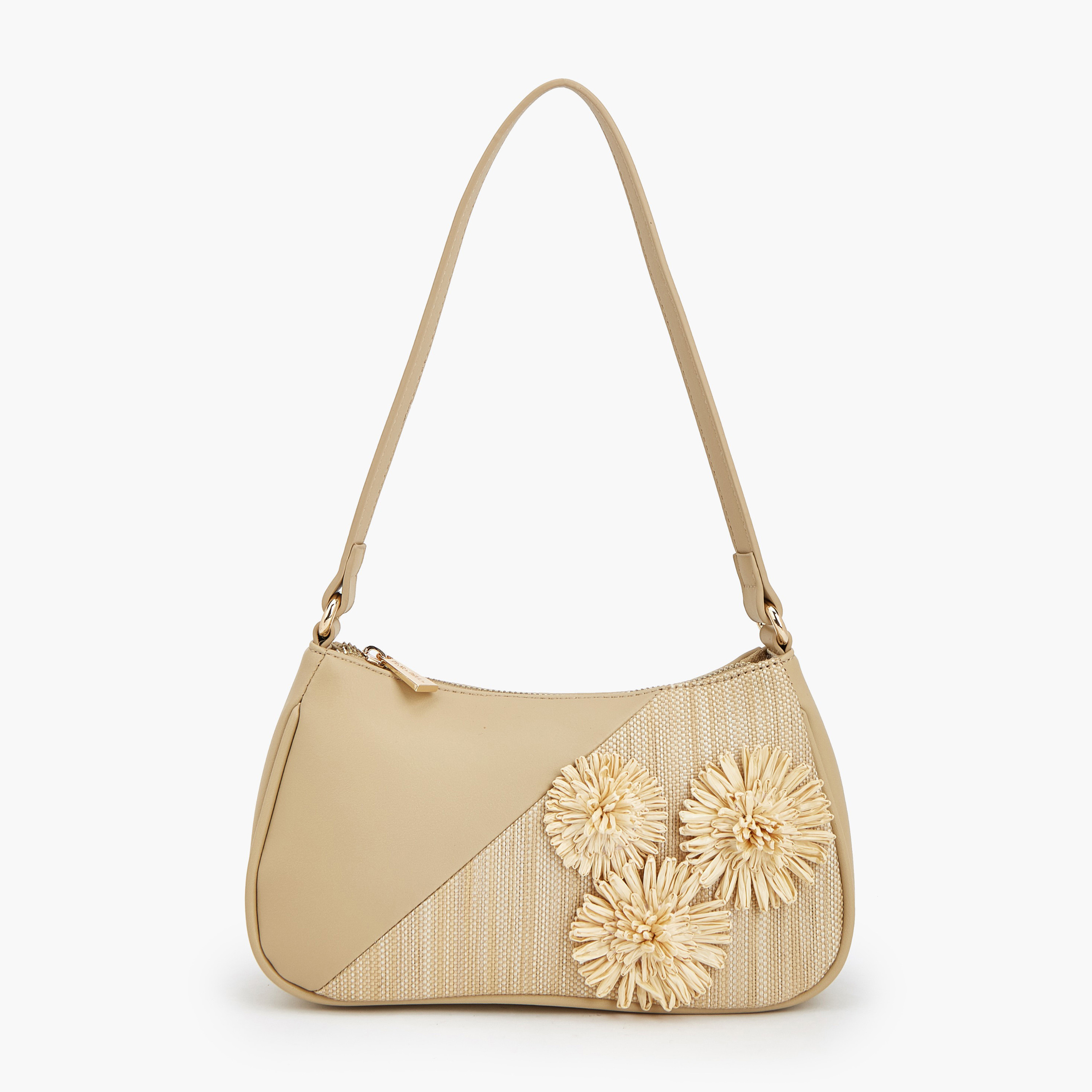 Flora Bella 3D Applique Shoulder Bag with Zip Closure-women-bagsandwallets-handbags-image-1