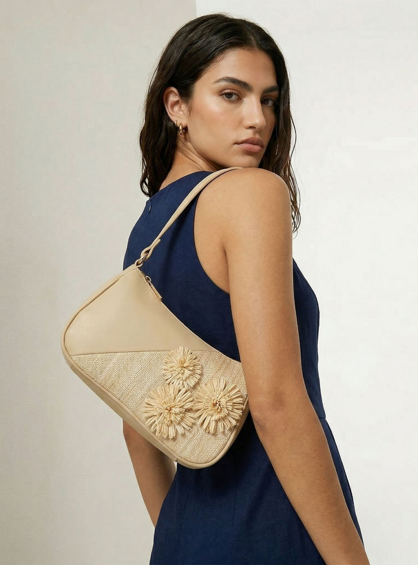 Flora Bella 3D Applique Shoulder Bag with Zip Closure-women-bagsandwallets-handbags-image-2