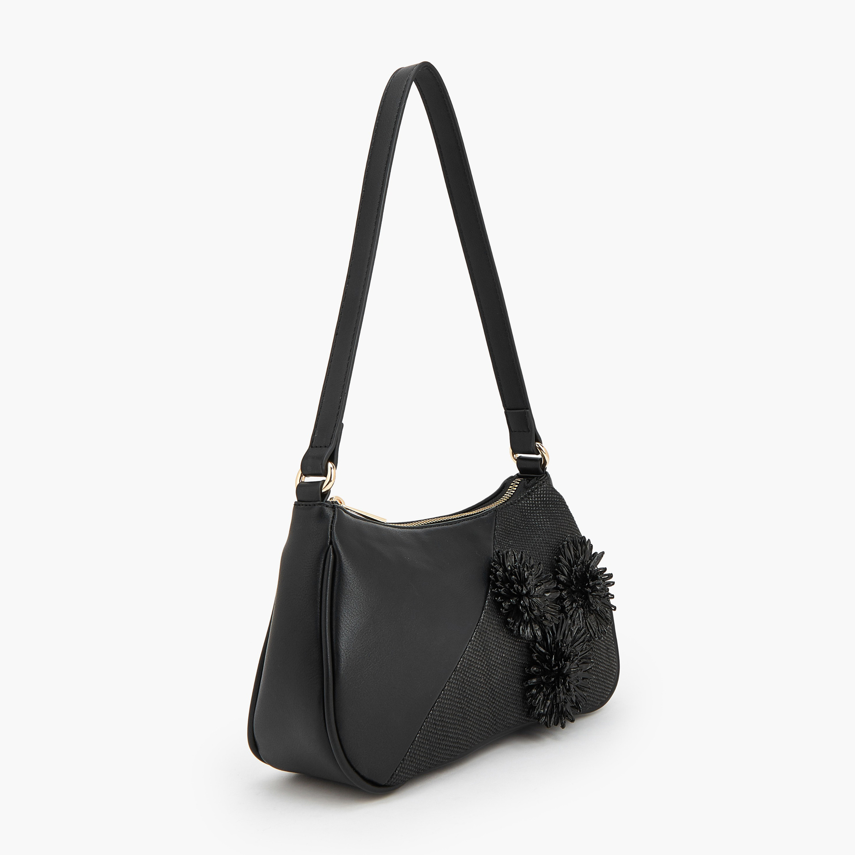 شنطة كتف بزينة ثري دي وسحاب إغلاق من فلورا بيلا-women-bagsandwallets-handbags-image-3
