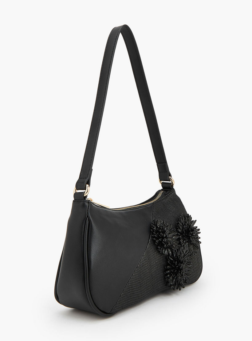 شنطة كتف بزينة ثري دي وسحاب إغلاق من فلورا بيلا-women-bagsandwallets-handbags-image-3