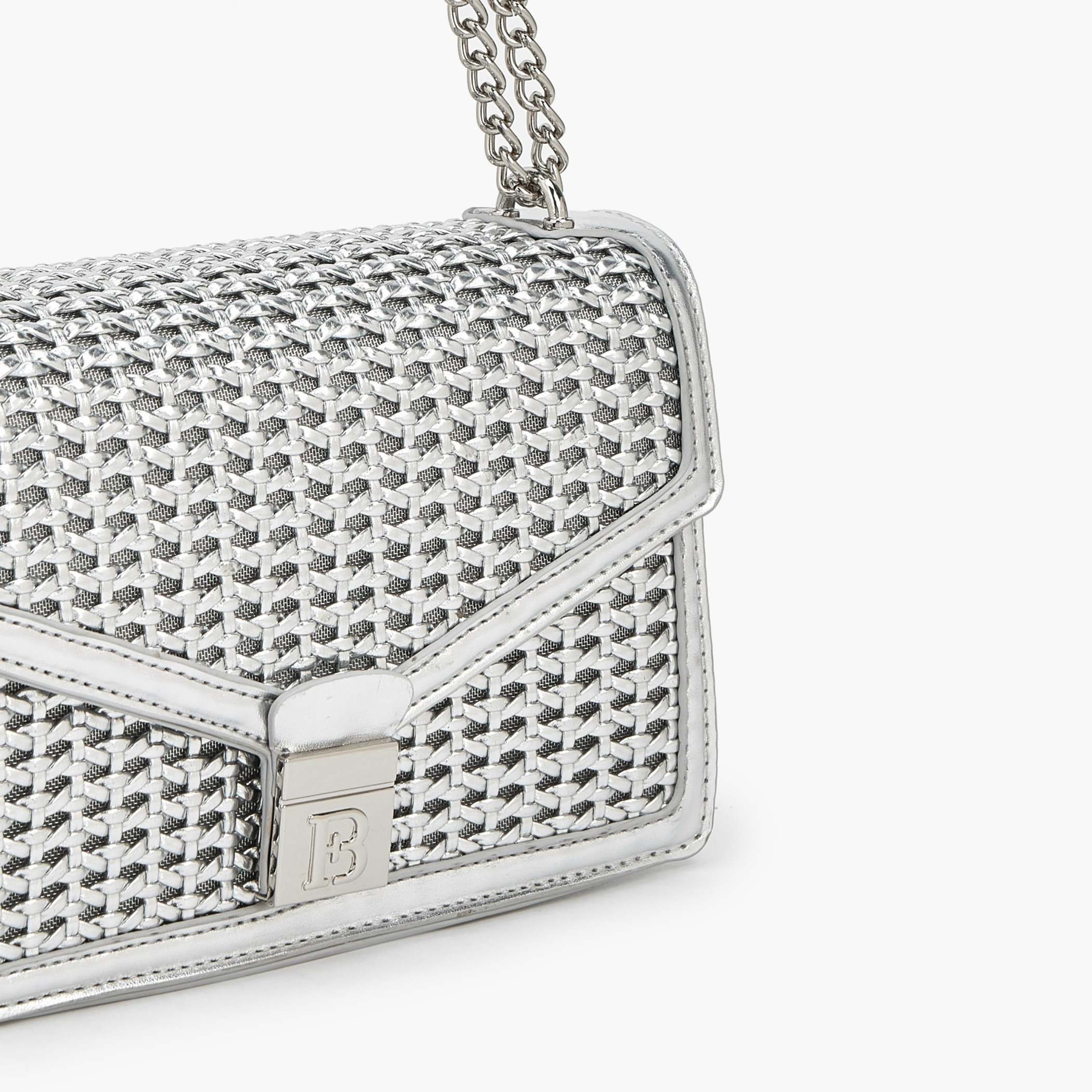 شنطة كروس بودي ميتاليك بارزة الملمس بحزام سلسلة من فلورا بيلا-women-bagsandwallets-handbags-image-5