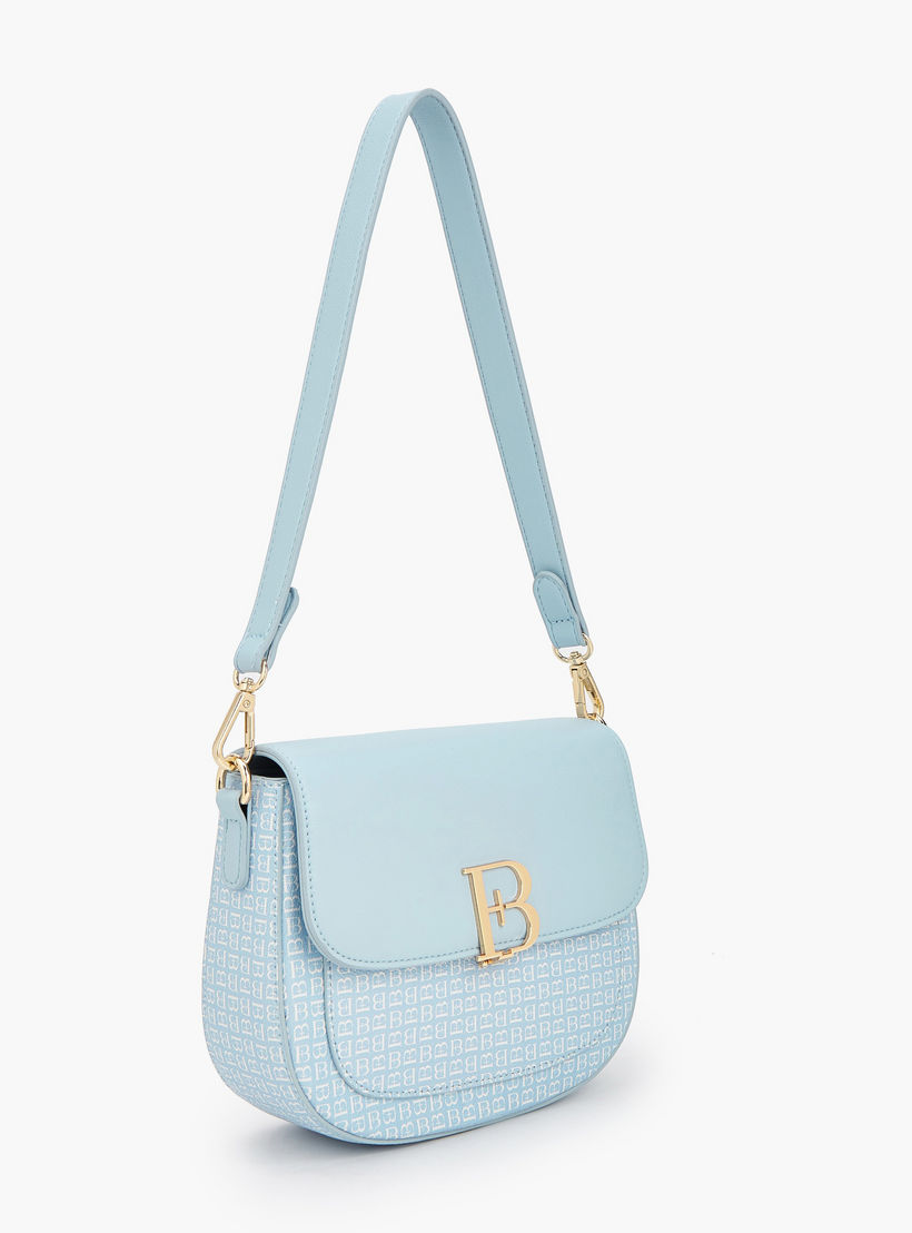 Flora Bella Monogram Print Shoulder Bag with Flap-women-bagsandwallets-handbags-image-3
