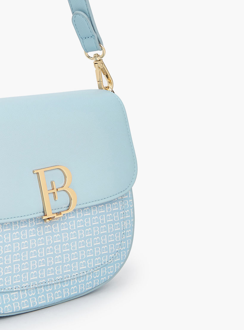 Flora Bella Monogram Print Shoulder Bag with Flap-women-bagsandwallets-handbags-image-4