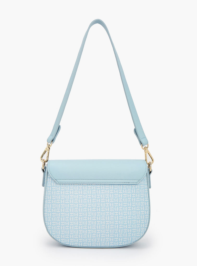Flora Bella Monogram Print Shoulder Bag with Flap-women-bagsandwallets-handbags-image-5