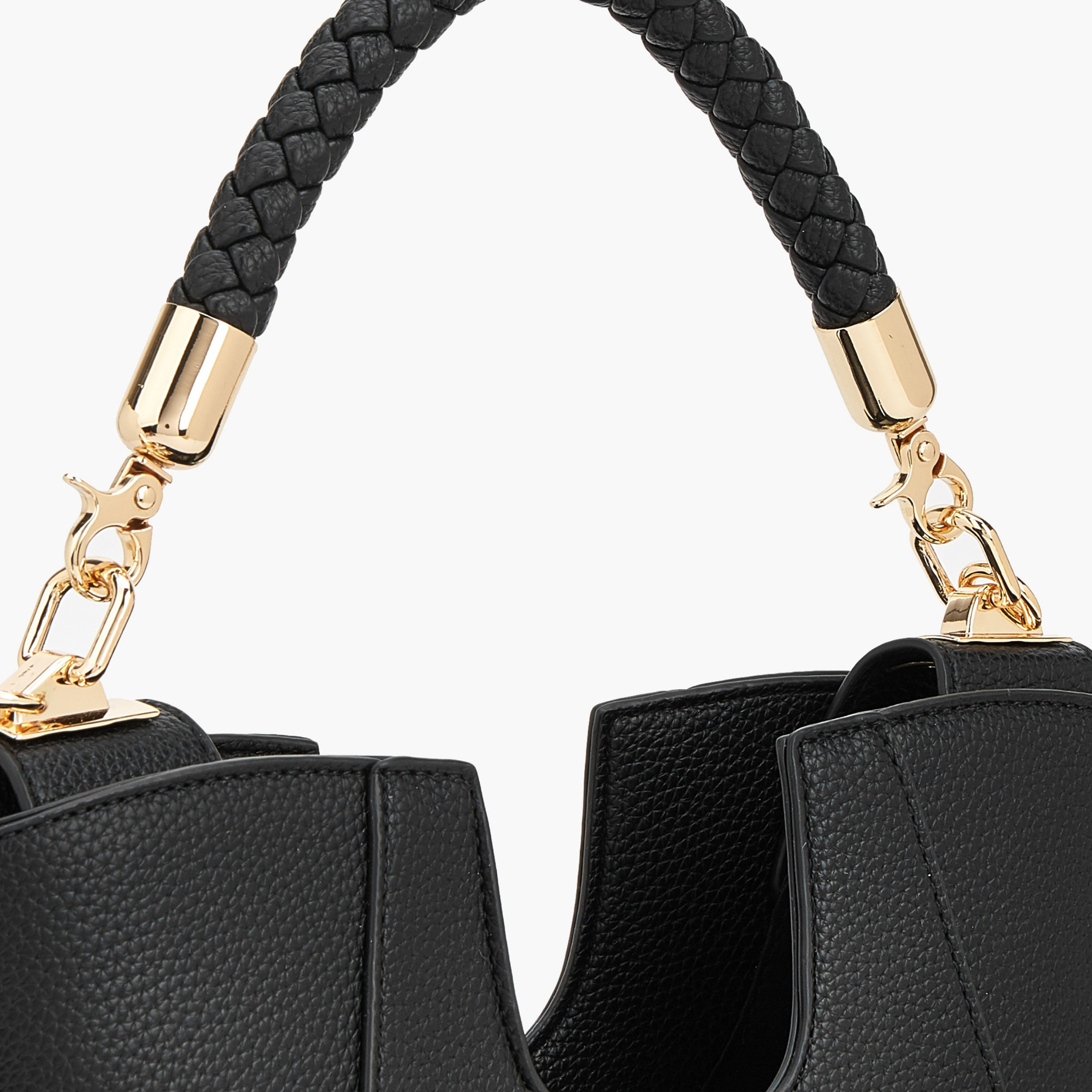 Flora Bella Textured Satchel Bag with Braided Handle-women-bagsandwallets-handbags-image-5