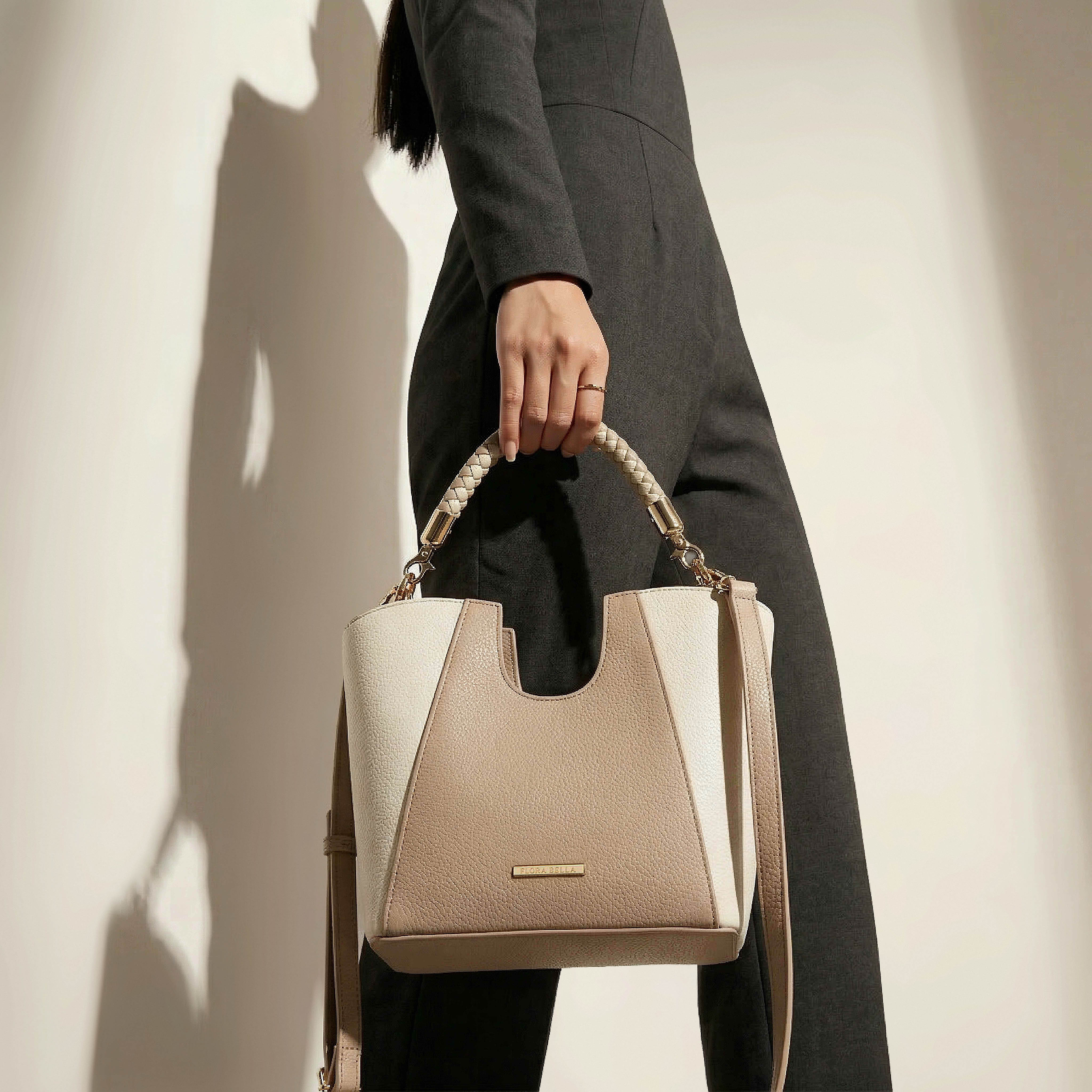 Flora Bella Textured Satchel Bag with Braided Handle-women-bagsandwallets-handbags-image-2
