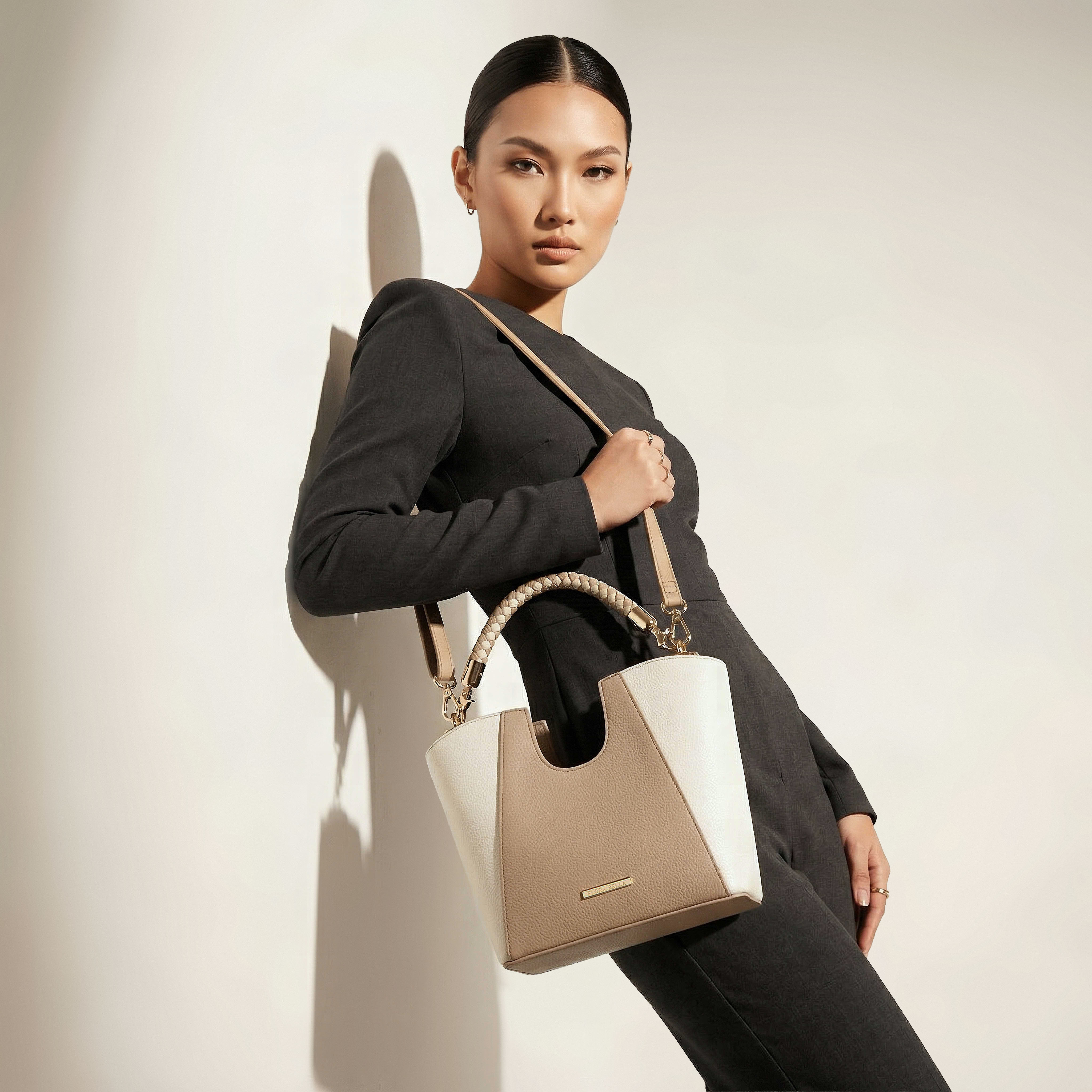 Flora Bella Textured Satchel Bag with Braided Handle-women-bagsandwallets-handbags-image-8