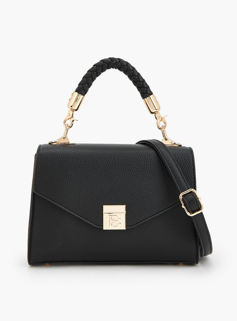 شنطة ساتشيل بارزة الملمس بحزام قابل للفصل من فلورا بيلا-women-bagsandwallets-handbags-image-1