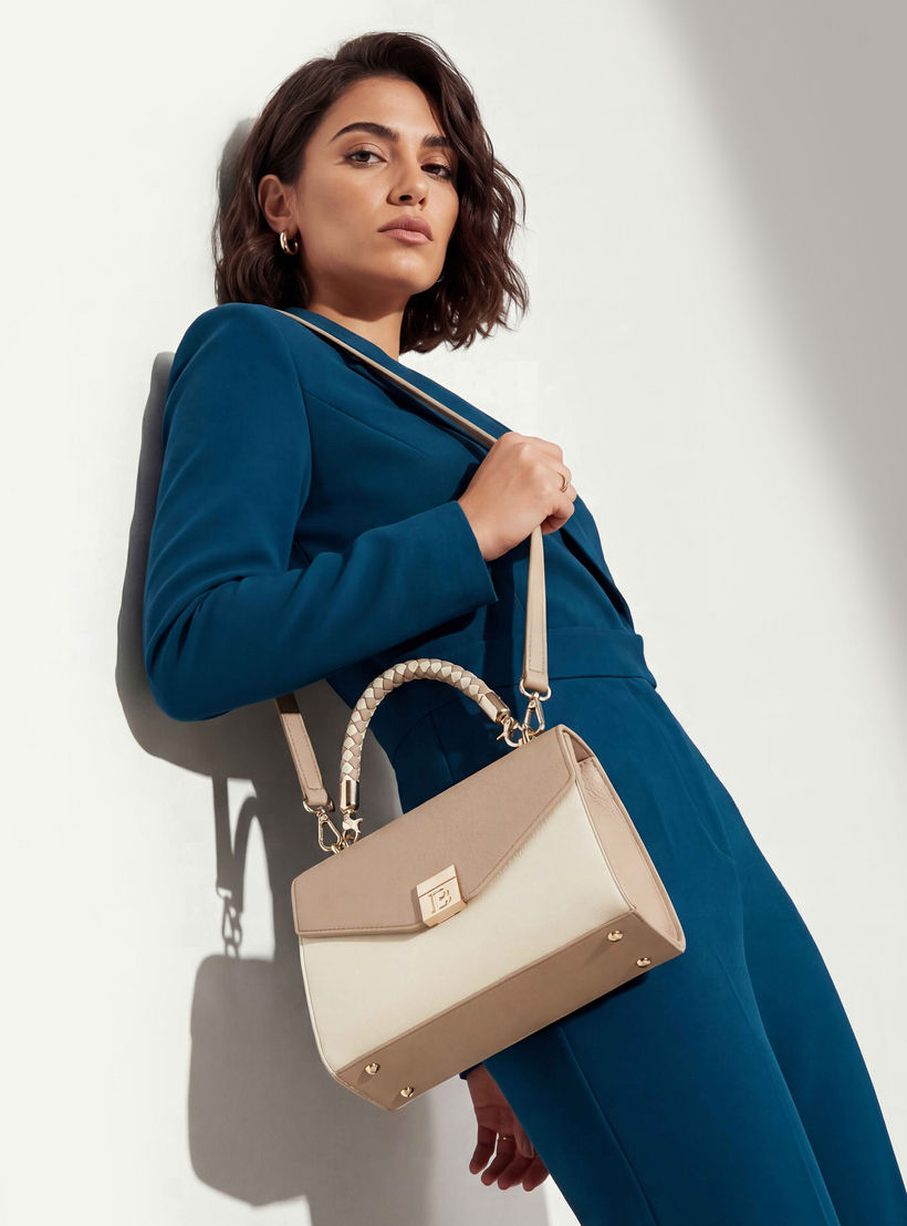 Flora Bella Textured Satchel Bag with Detachable Strap-women-bagsandwallets-handbags-image-2