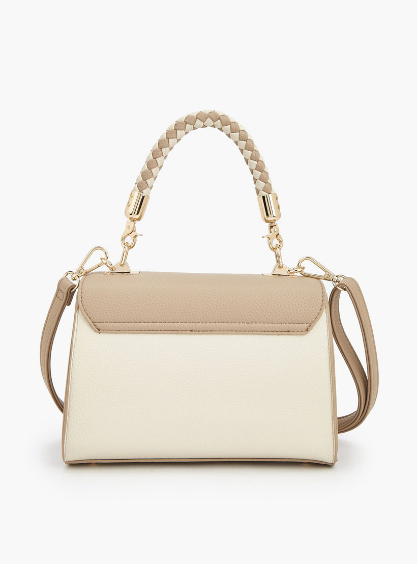 Flora Bella Textured Satchel Bag with Detachable Strap-women-bagsandwallets-handbags-image-6