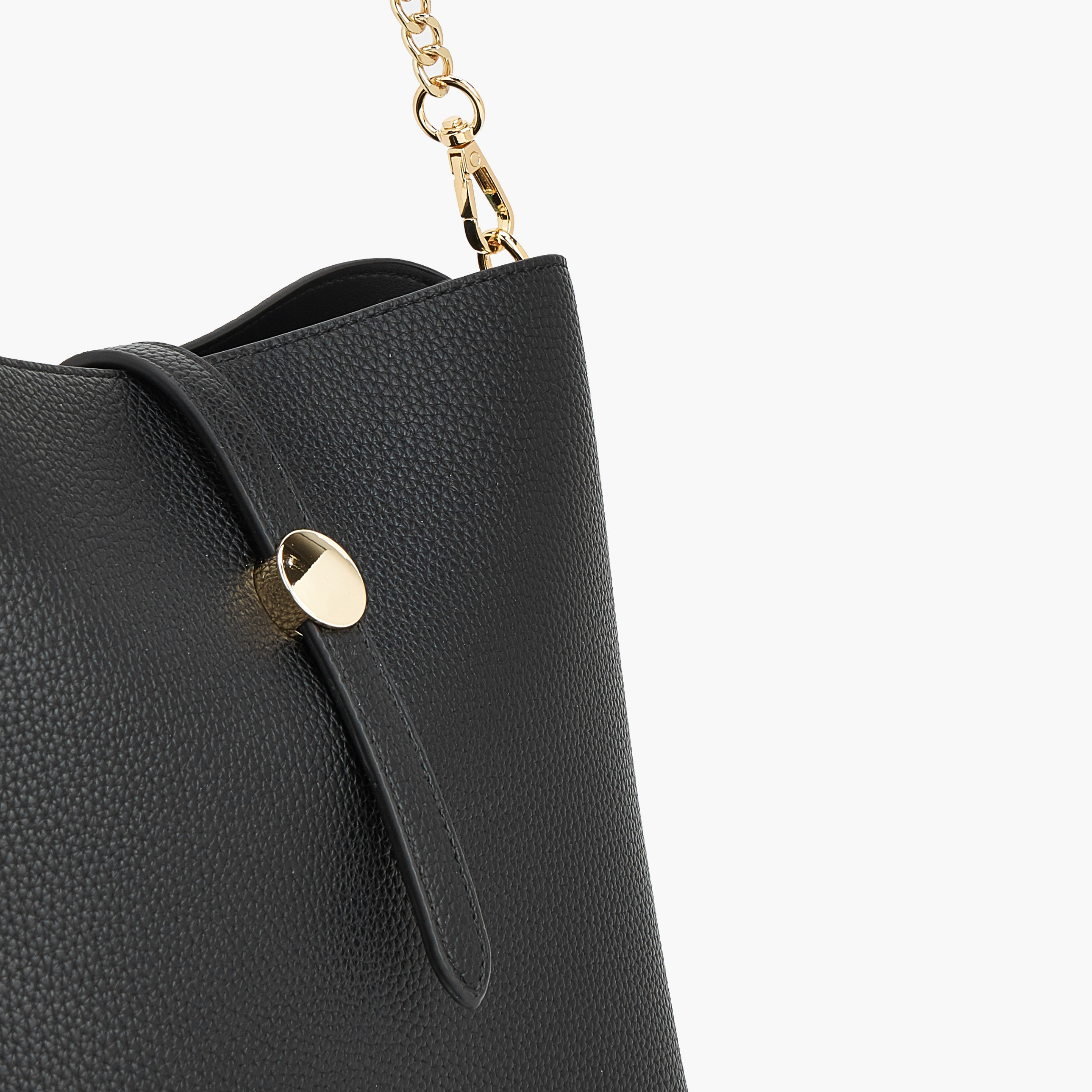 شنطة دلو سادة بحزام كتف قابل للفصل من فلورا بيلا-women-bagsandwallets-handbags-image-5