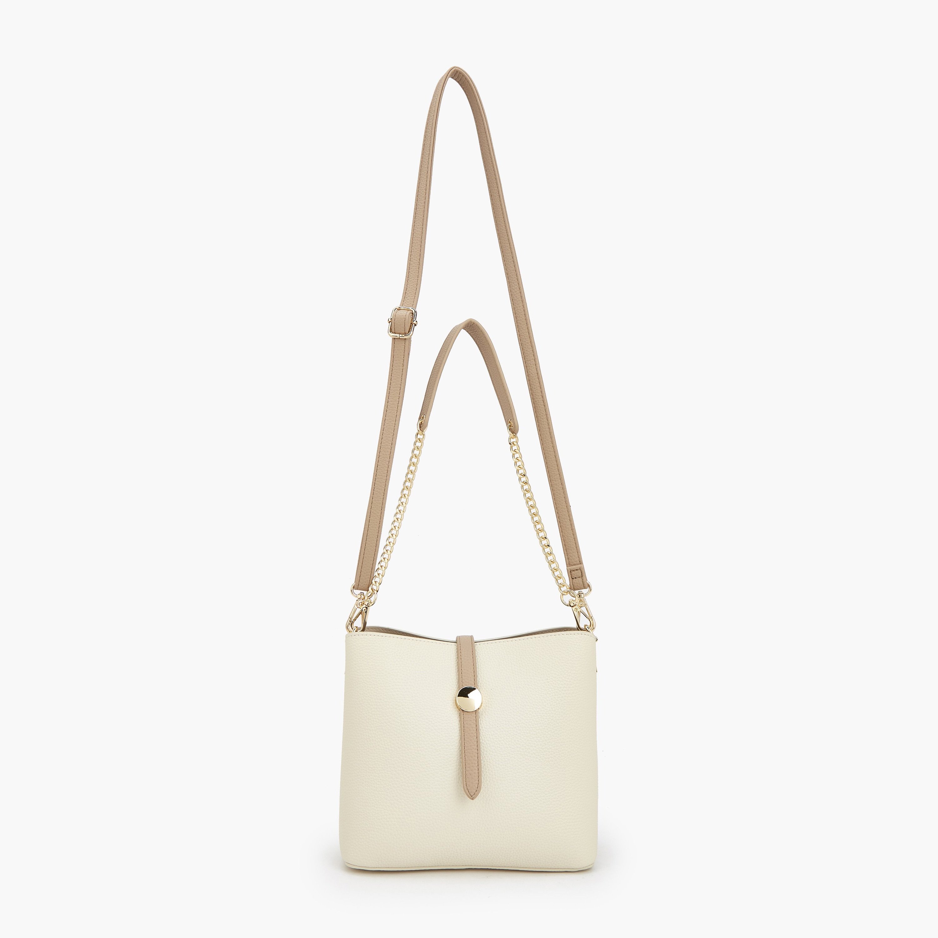 شنطة دلو سادة بحزام كتف قابل للفصل من فلورا بيلا-women-bagsandwallets-handbags-image-3