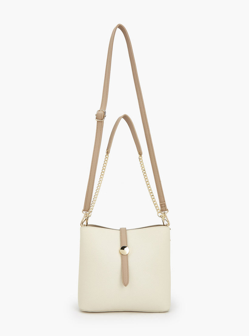 شنطة دلو سادة بحزام كتف قابل للفصل من فلورا بيلا-women-bagsandwallets-handbags-image-3