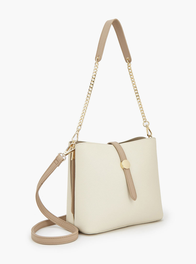 شنطة دلو سادة بحزام كتف قابل للفصل من فلورا بيلا-women-bagsandwallets-handbags-image-4