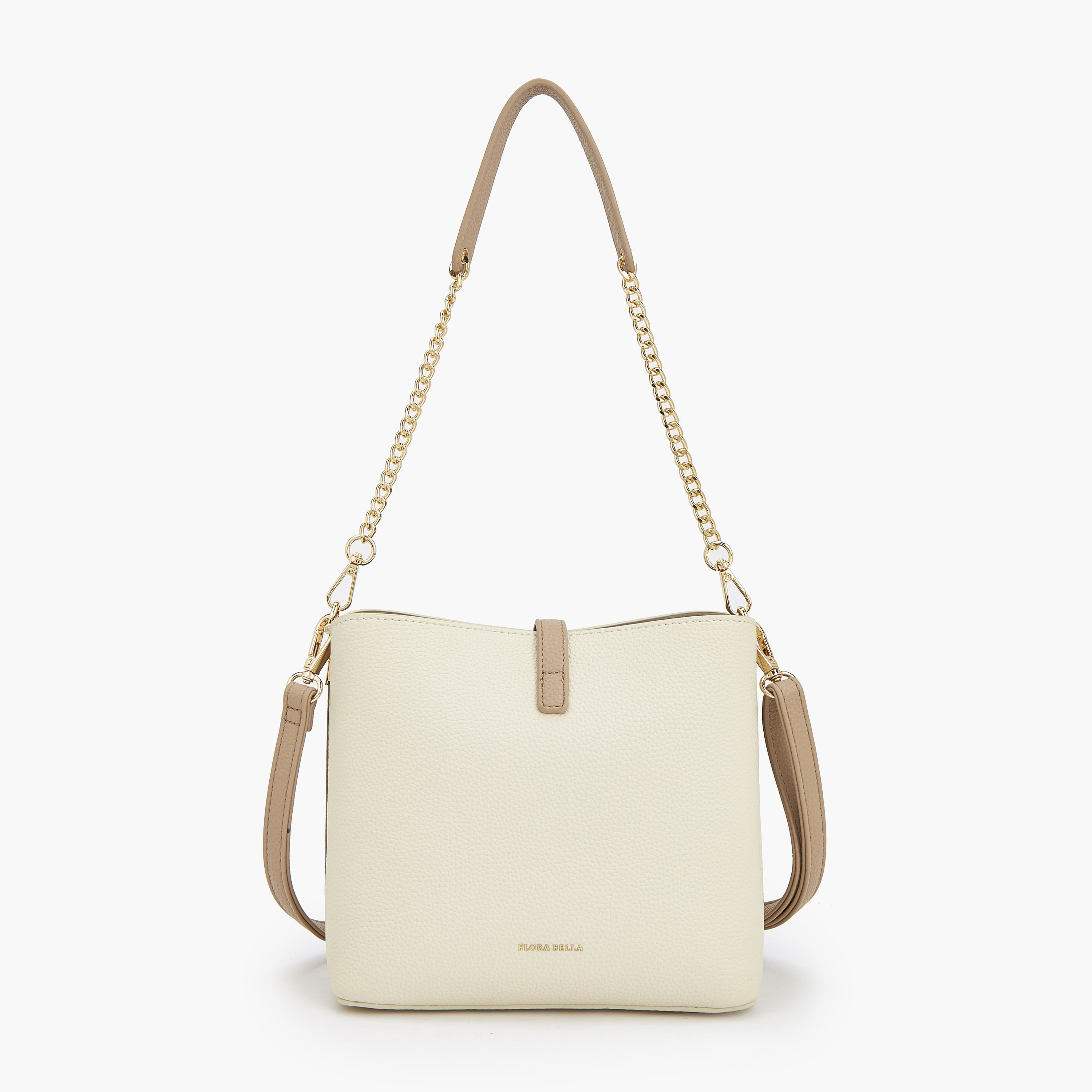 شنطة دلو سادة بحزام كتف قابل للفصل من فلورا بيلا-women-bagsandwallets-handbags-image-6